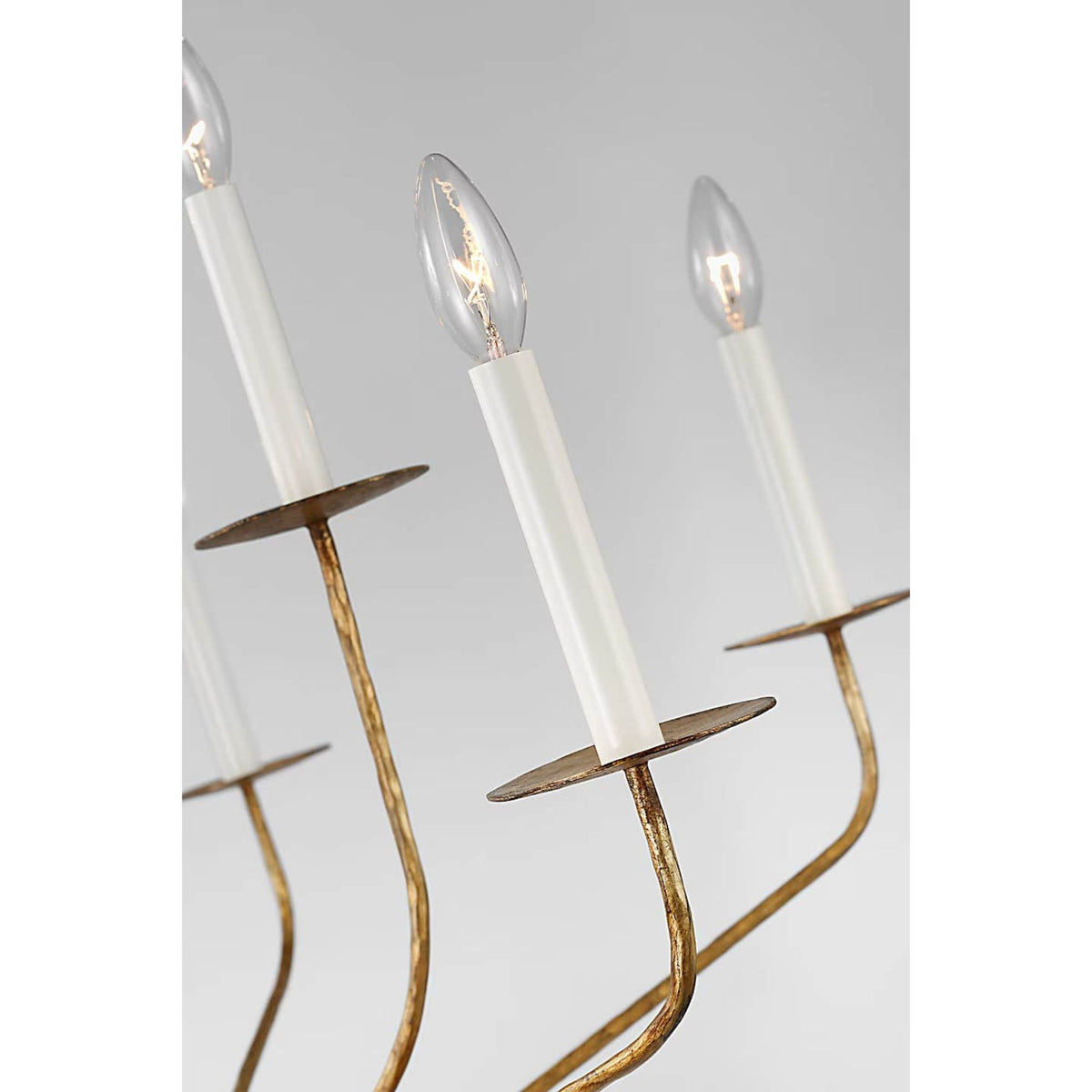 Ian K. Fowler Belfair Large Two-Tier Chandelier in Gilded Iron W36.25" x H29.5"