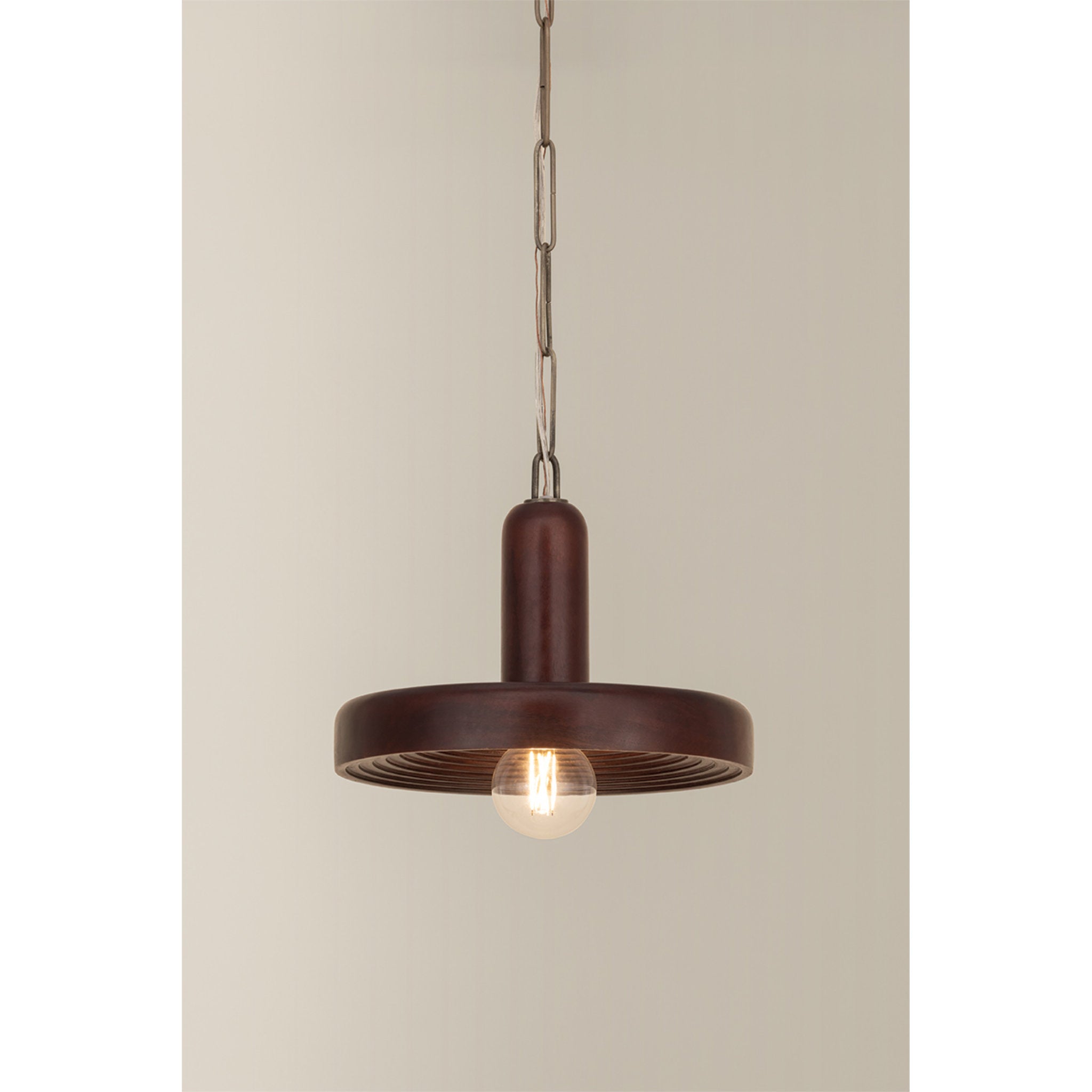 Scheana 1-Light Pendant in Aged Brass 12.5W x 11.5H