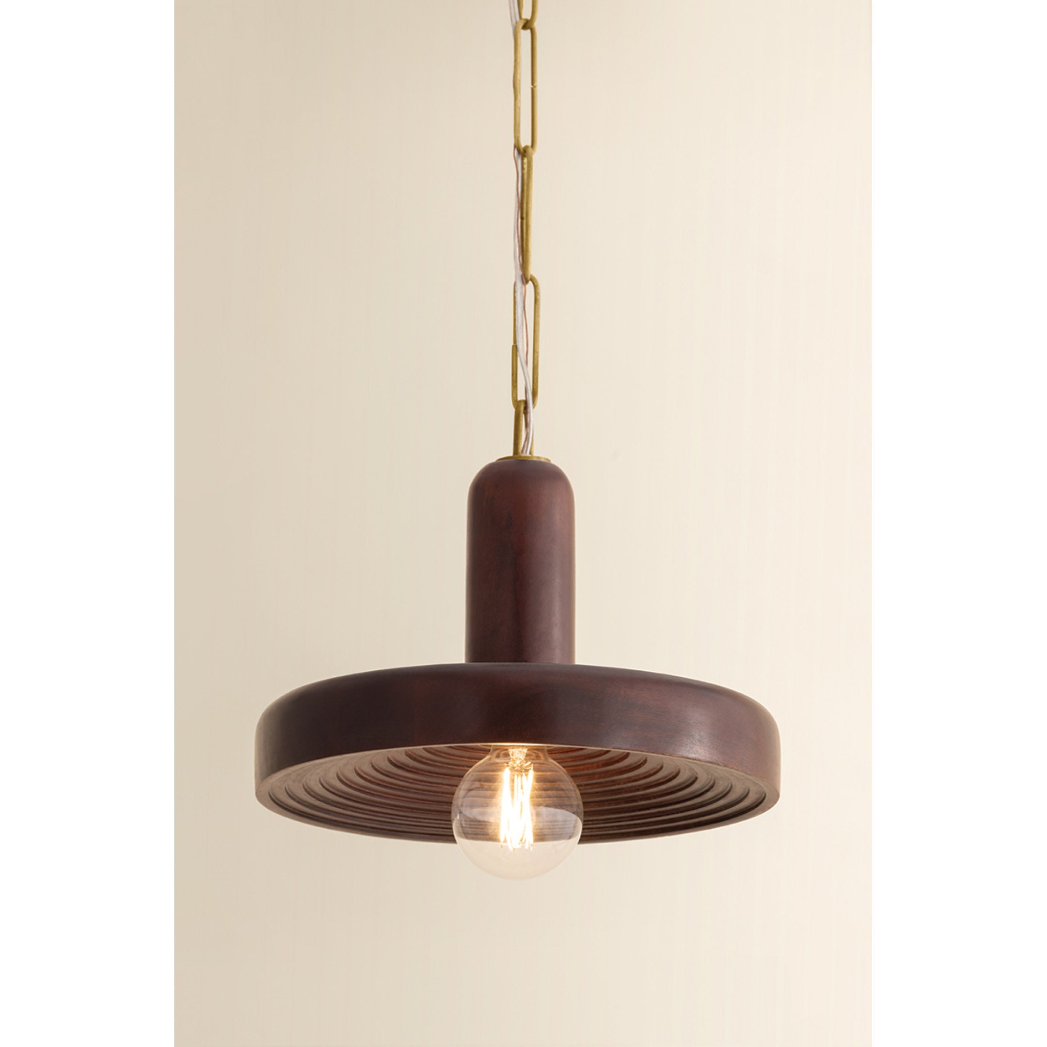Scheana 1-Light Pendant in Aged Brass 12.5W x 11.5H