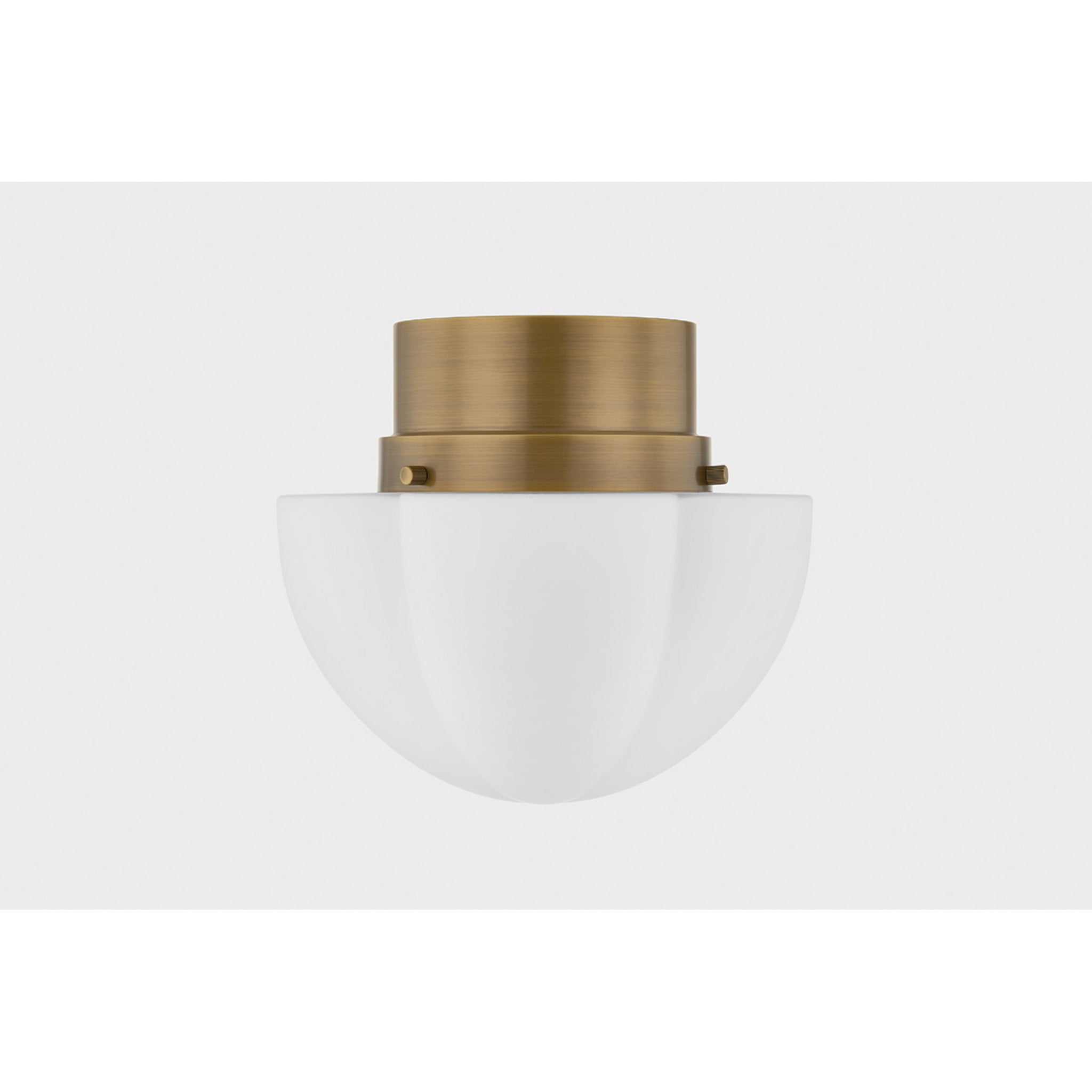 Seabrook 1-Light Flush Mount in Historic Bronze by Cortney Bishop 11.25W x 10H