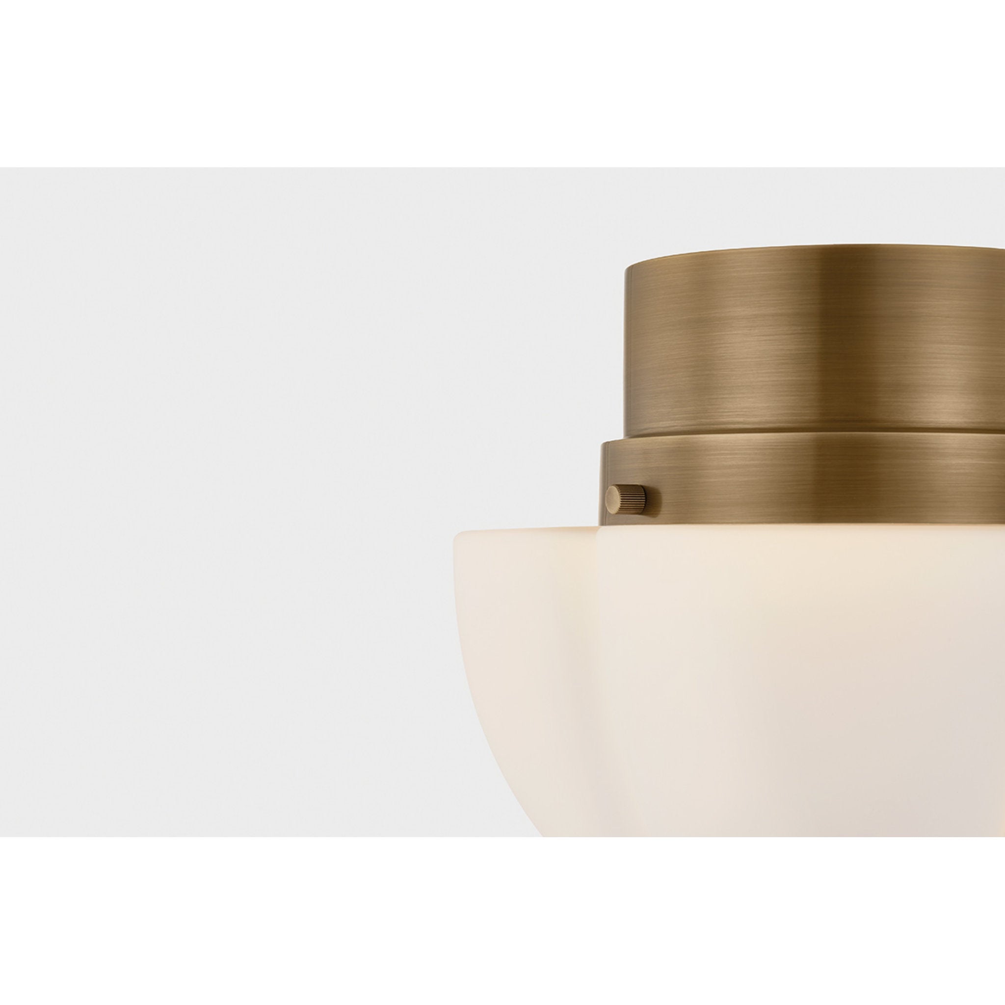 Seabrook 1-Light Flush Mount in Historic Bronze by Cortney Bishop 11.25W x 10H