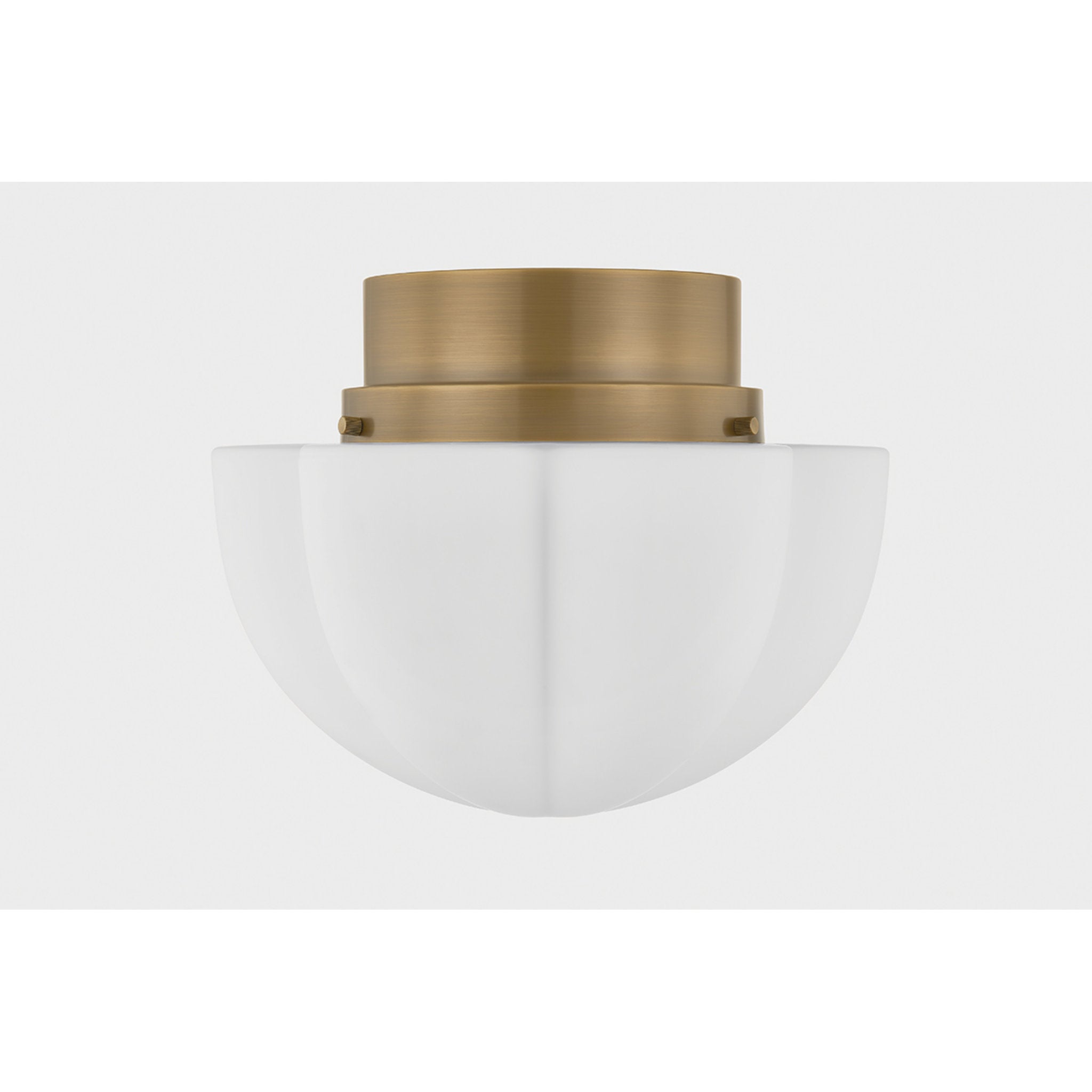 Seabrook 1-Light Flush Mount in Historic Bronze by Cortney Bishop 15W x 11.75H