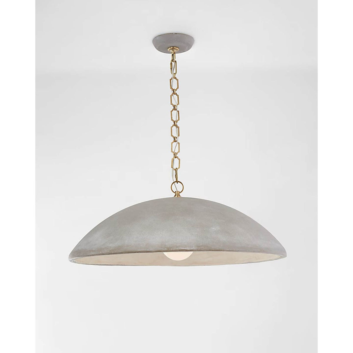 Suzanne Kasler Elliot Grande Pendant in Portland Gray W30" x H11.75"