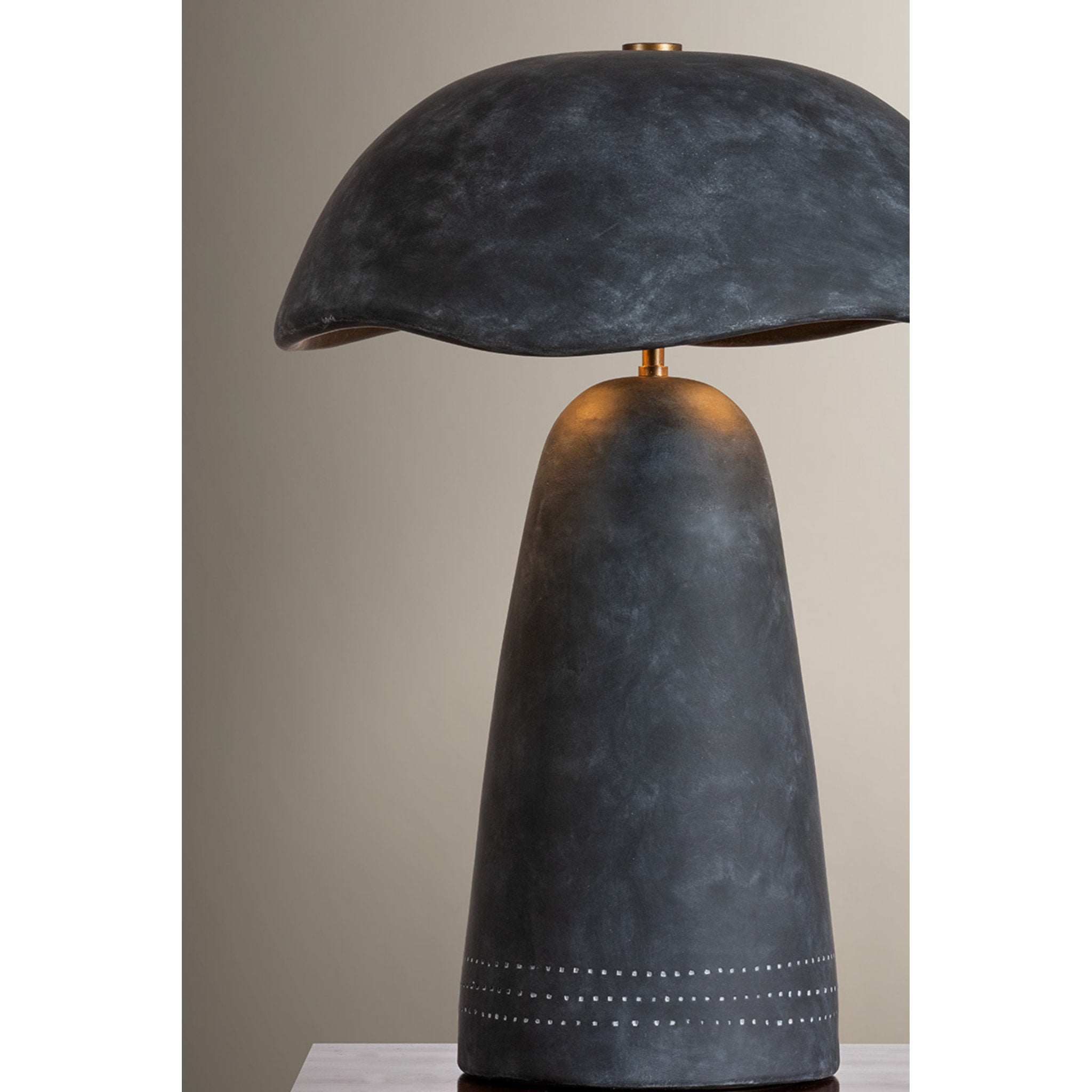 Soloma 1-Light Table Lamp in Patina Brass by Loft & Thought 16W x 20.75H
