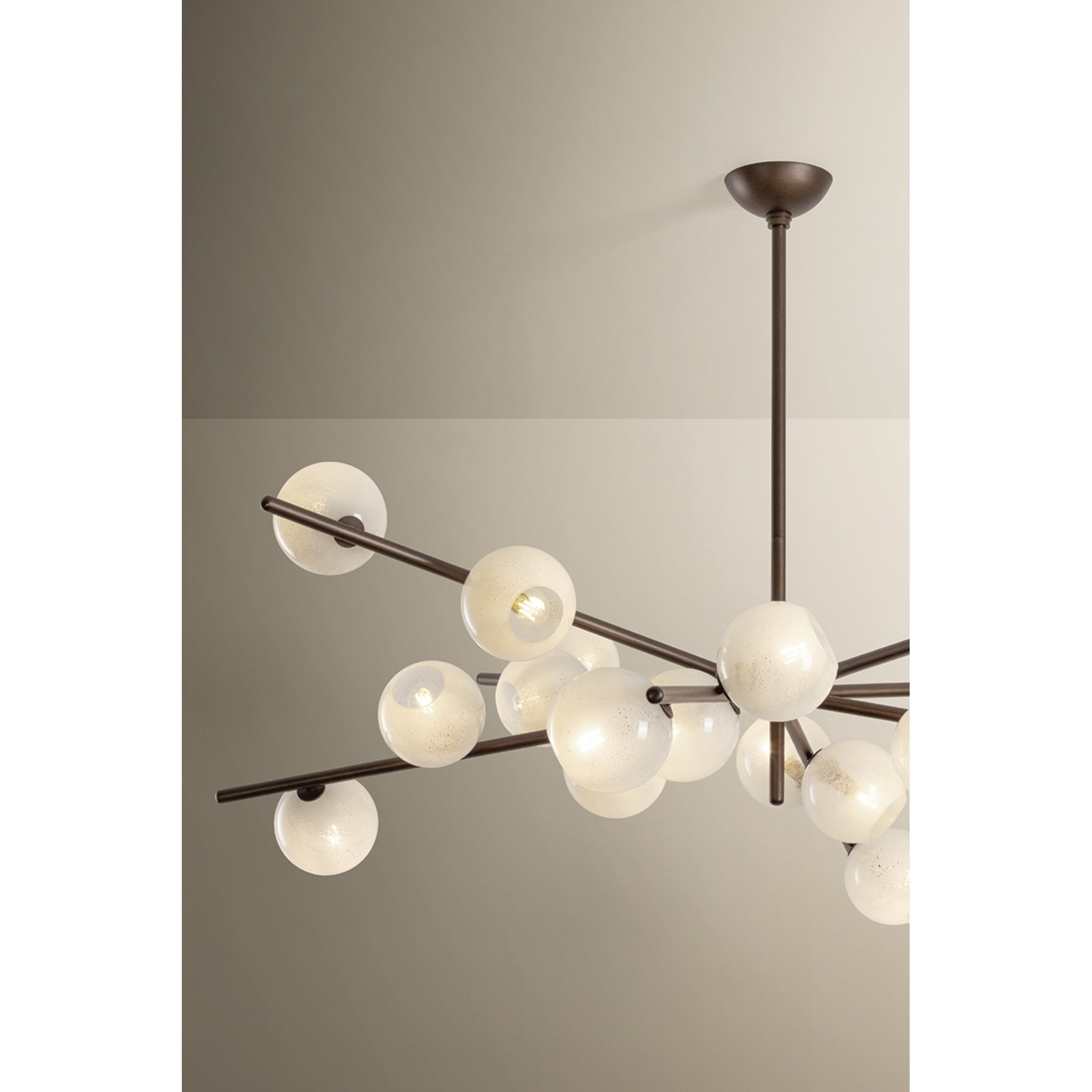 Sonny 20-Light Chandelier in Bronze Leaf 59.75W x 21.5H