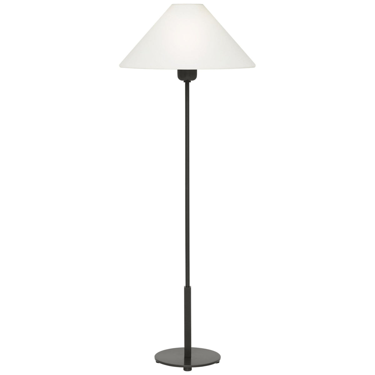 J. Randall Powers Hackney Buffet Lamp in Bronze with Linen Shade W11" x H31.75"