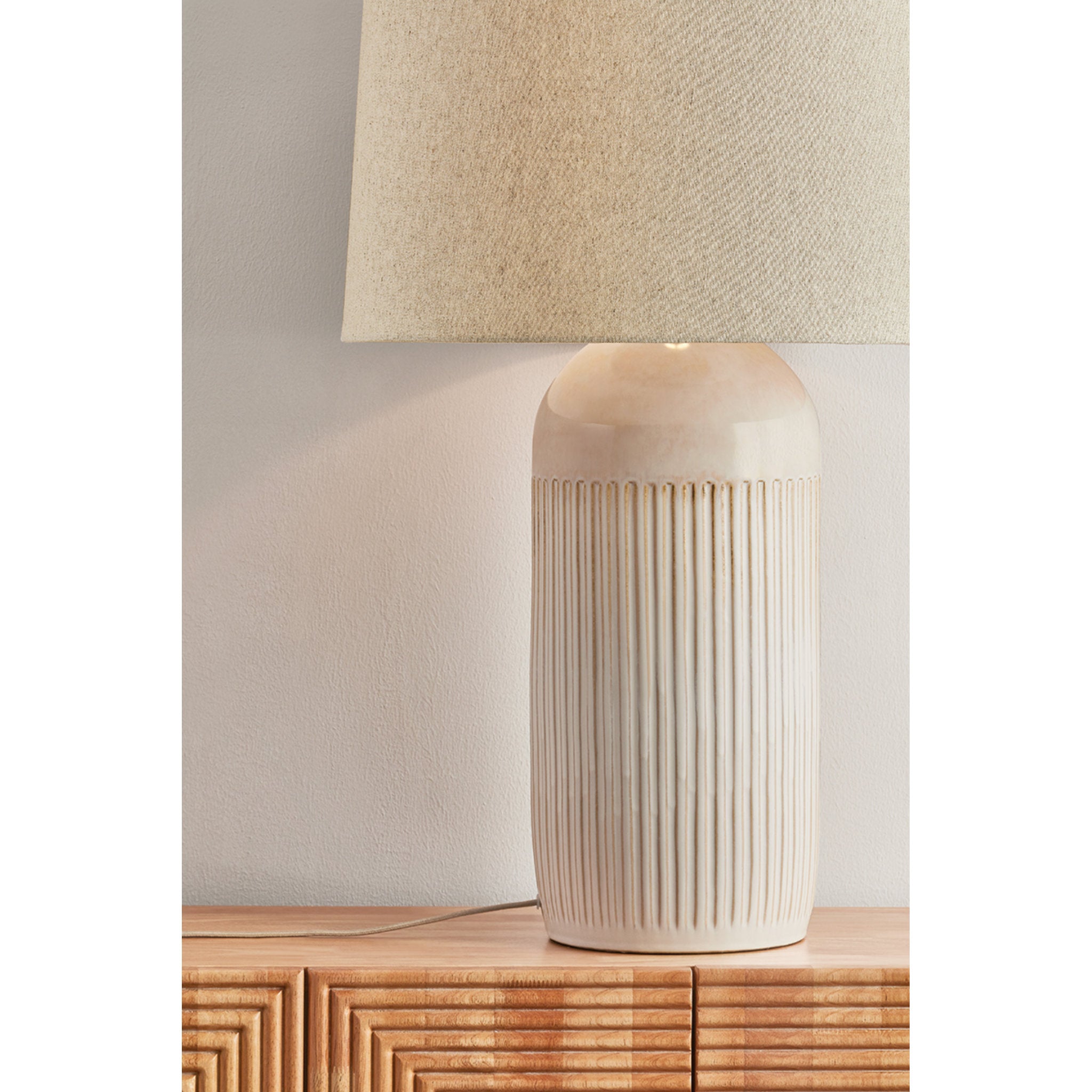 Stevens Point 1-Light Table Lamp in Aged Brass 21W x 30H