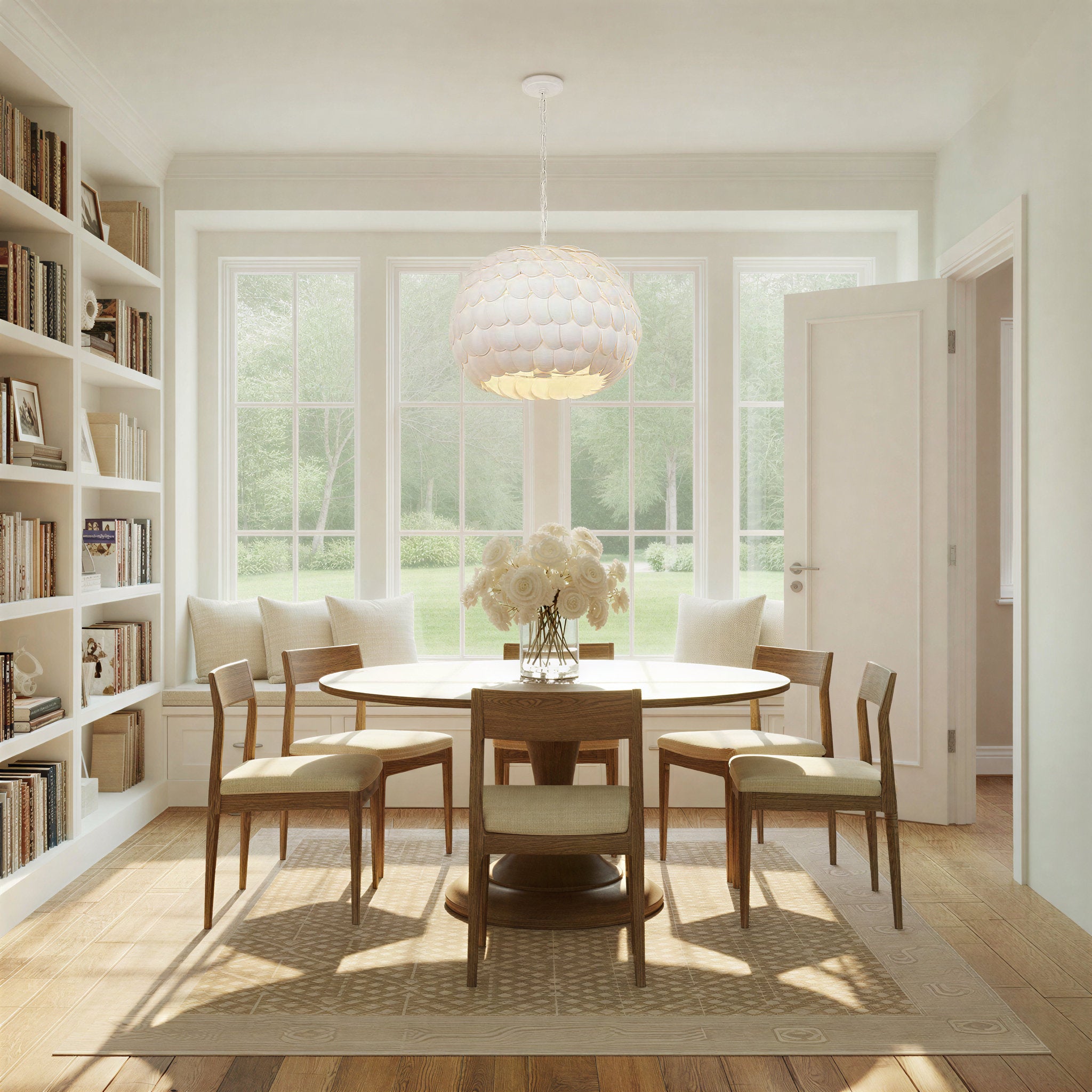 Talia 20.5'' Matte White Chandelier White 20.5"W x 16.25"H x 20.5"D