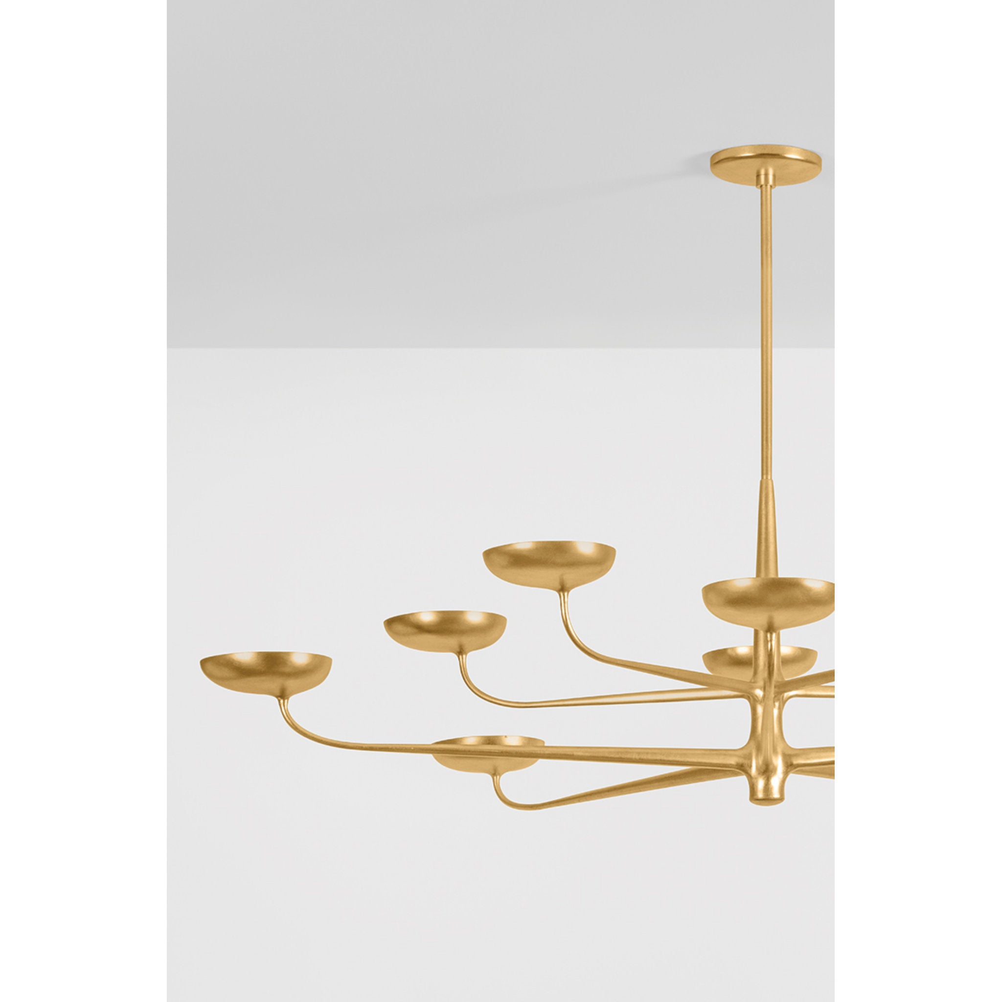 Taormina 10-Light Chandelier in Vintage Gold Leaf 63W x 17.25H
