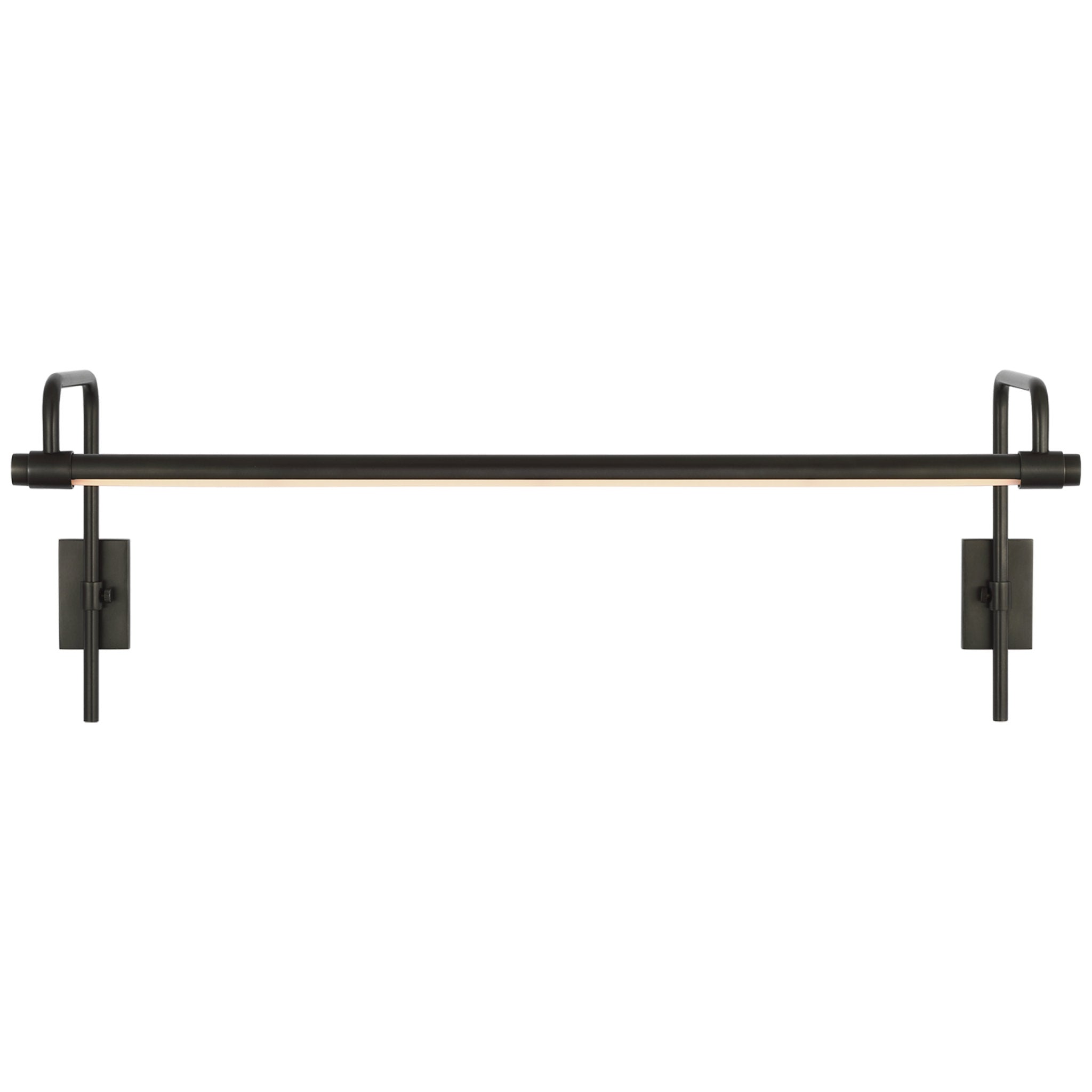 Thomas O'Brien Kidd 24" Frame Mount Picture Light in Bronze Wall Light W24" x H8.75" - 9.75"