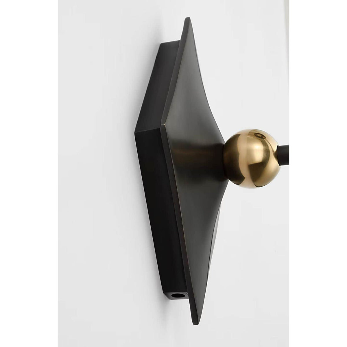 Thomas O'Brien Turlington Large Sconce in Bronze and Hand-Rubbed Antique Brass with Bronze Shade W8.75" x H23.75" x E12"