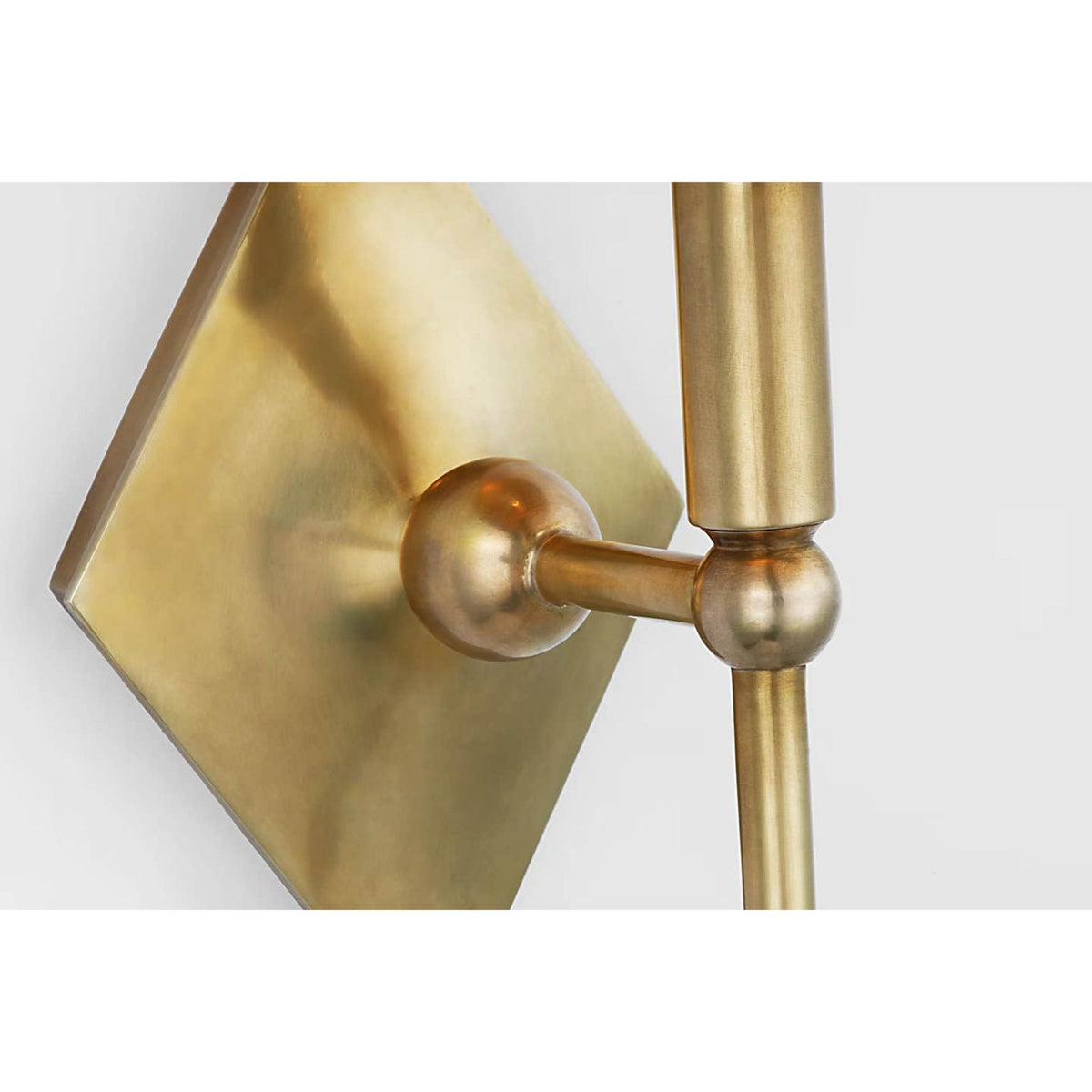 Thomas O'Brien Turlington XL Sconce in Hand-Rubbed Antique Brass with Hand-Rubbed Antique Brass Shade W8.75" x H30" x E9.75"