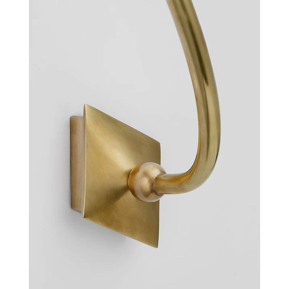 Thomas O'Brien Turlington XL Sconce in Hand-Rubbed Antique Brass with Hand-Rubbed Antique Brass Shade W8.75" x H30" x E9.75"