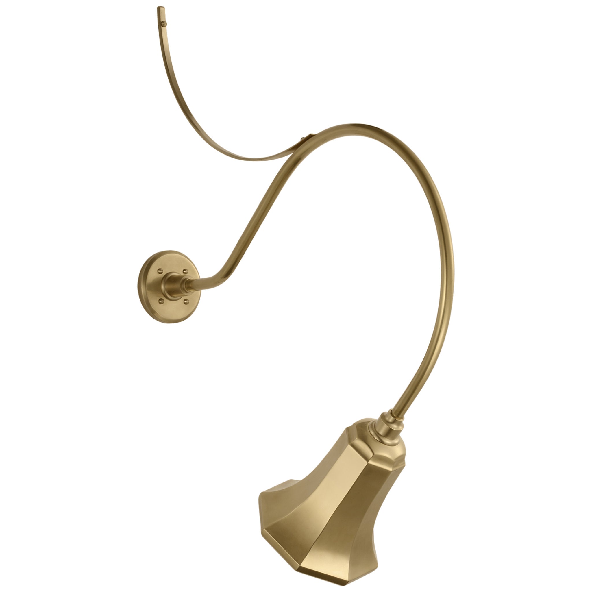Thomas O'Brien Academy 26.5" Anchored Larrabee Barn Light in Hand-Rubbed Antique Brass with 7.5" Savannah Shade Outdoor Lighting W7.5" x H35.75"
