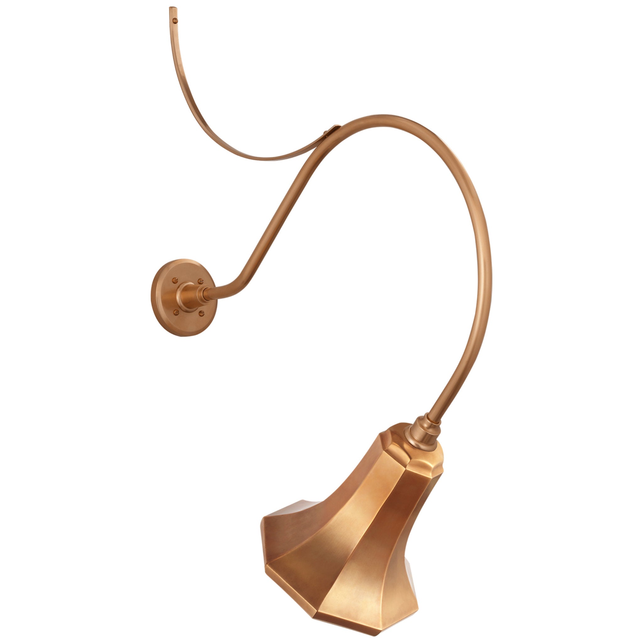 Thomas O'Brien Academy 26.5" Anchored Larrabee Barn Light in Soft Copper with 9.25" Savannah Shade Outdoor Lighting W9.25" x H37.75"