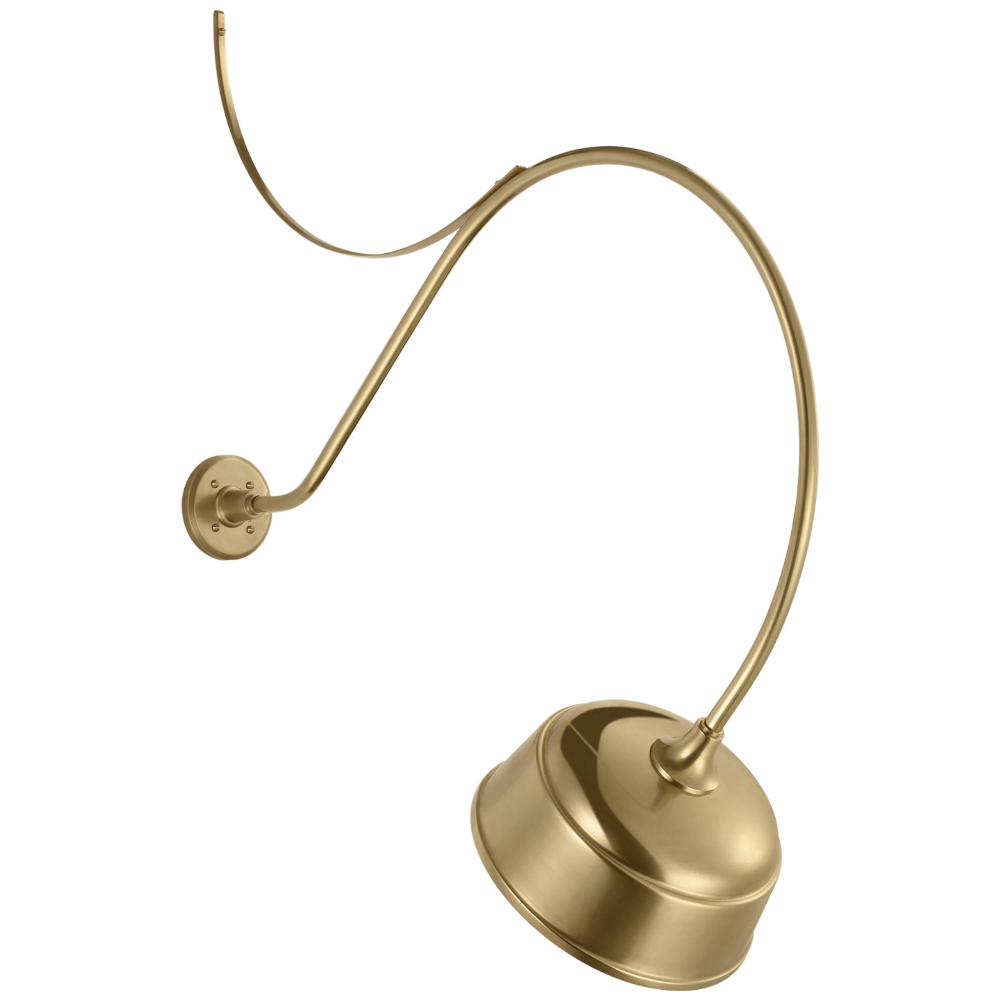 Thomas O'Brien Academy 36" Anchored Larrabee Barn Light in Hand-Rubbed Antique Brass with 12.5" Rockhouse Shade Outdoor Lighting W12.5" x H43"