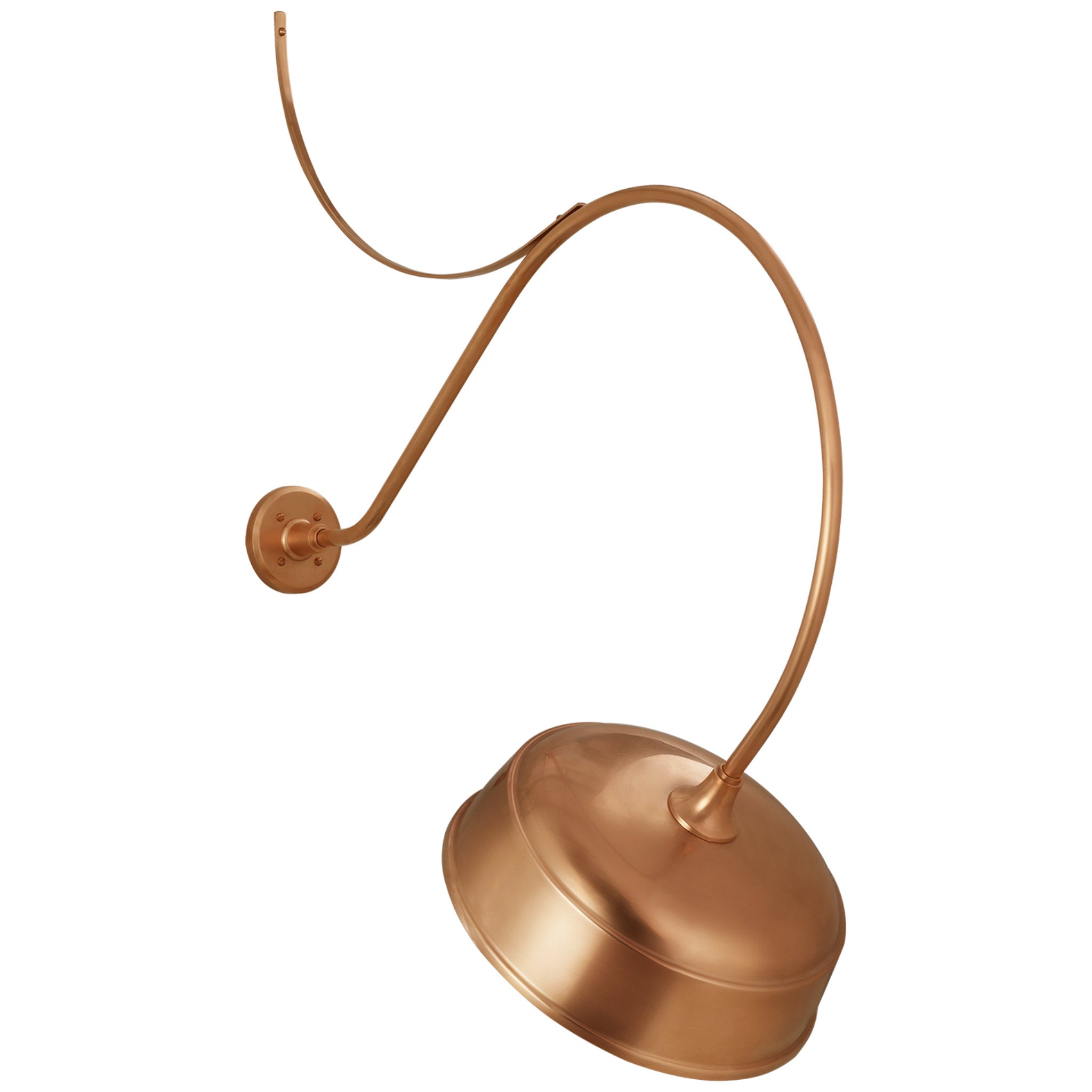 Thomas O'Brien Academy 36" Anchored Larrabee Barn Light in Soft Copper with 16" Rockhouse Shade Outdoor Lighting W16" x H44.25"