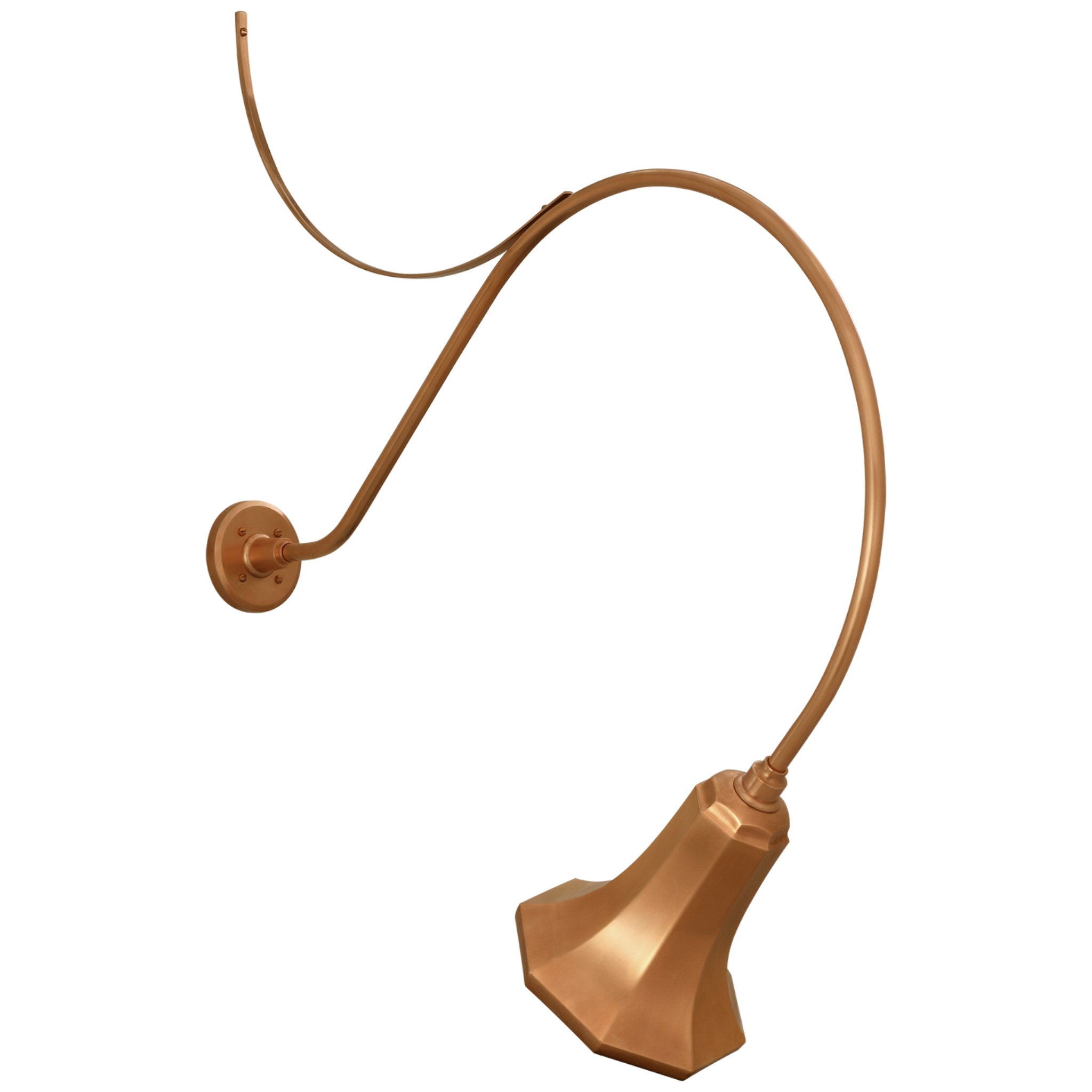 Thomas O'Brien Academy 36" Anchored Larrabee Barn Light in Soft Copper with 9.25" Savannah Shade Outdoor Lighting W9.25" x H44.25"