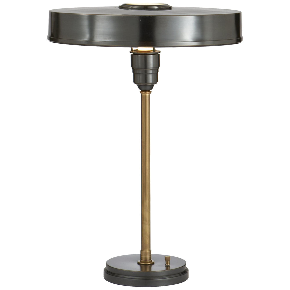 Thomas O'Brien Carlo Table Lamp in Bronze and Hand-Rubbed Antique Brass W15.5" x H21"
