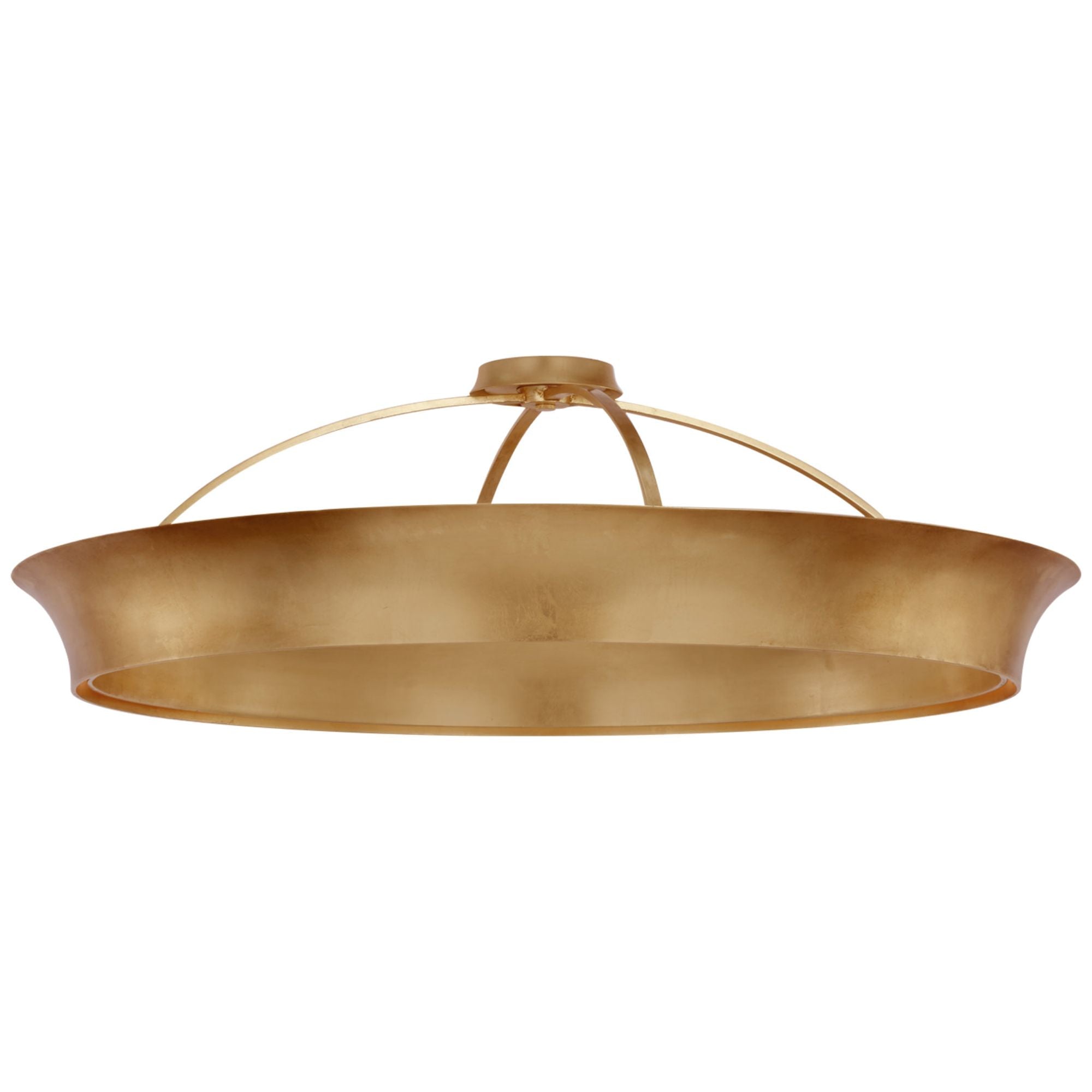 Thomas O'Brien Garland 40" Dual Lit Ring Flush Mount in Gild Ceiling Light W40" x H12.75"