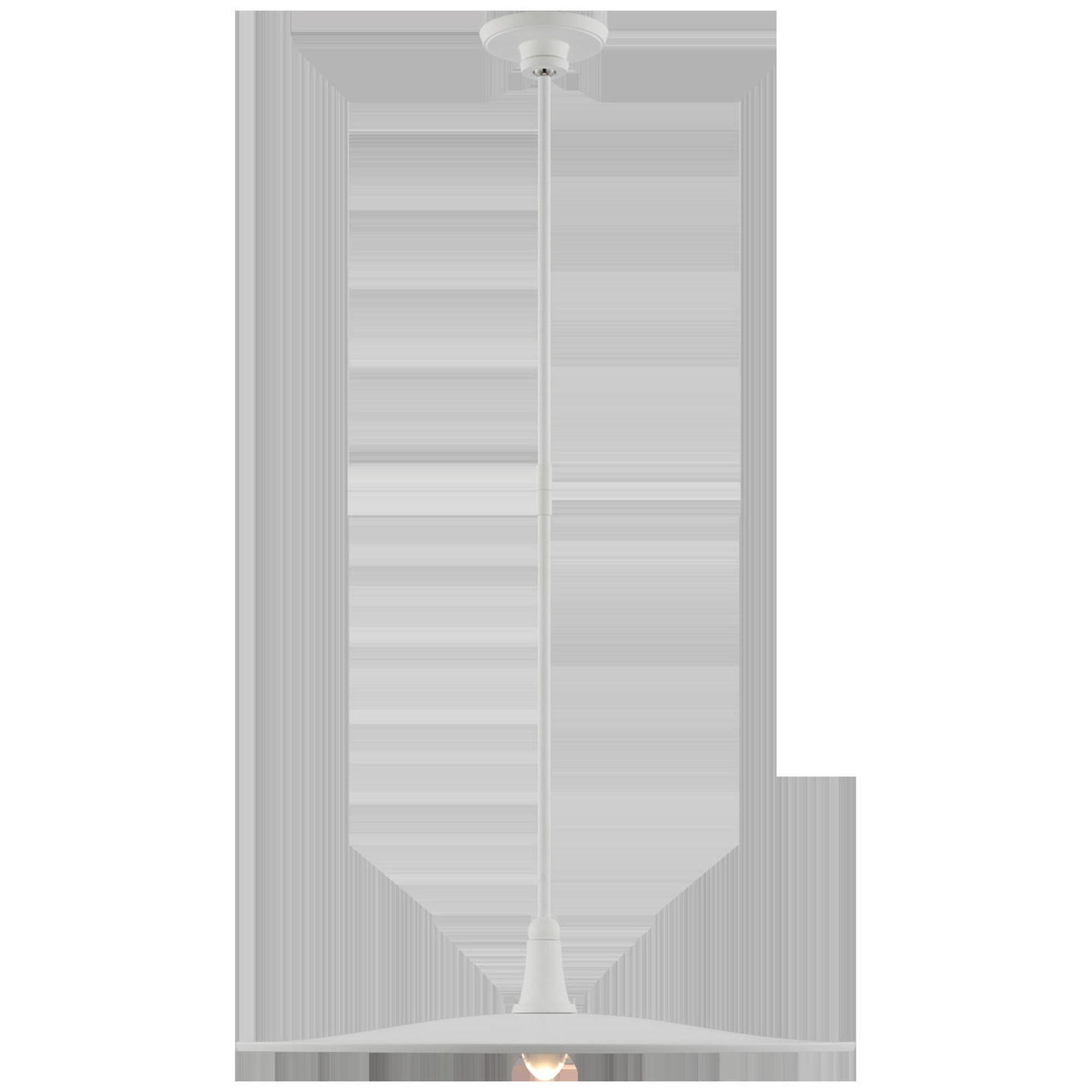 Thomas O'Brien Truesdell 24" Pendant in White Ceiling Light W24"