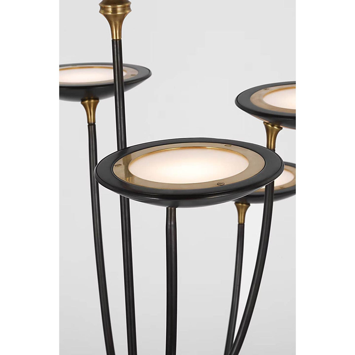 Thomas O'Brien Keira XL Chandelier in Bronze and Hand-Rubbed Antique Brass W32" x H39.75"