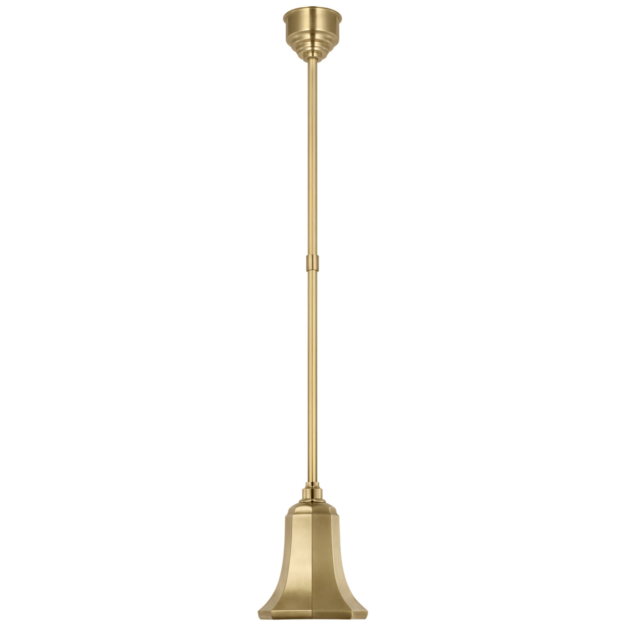 Thomas O'Brien Academy Pendant in Hand-Rubbed Antique Brass with 7.5" Savannah Shade Outdoor Lighting W7.5"