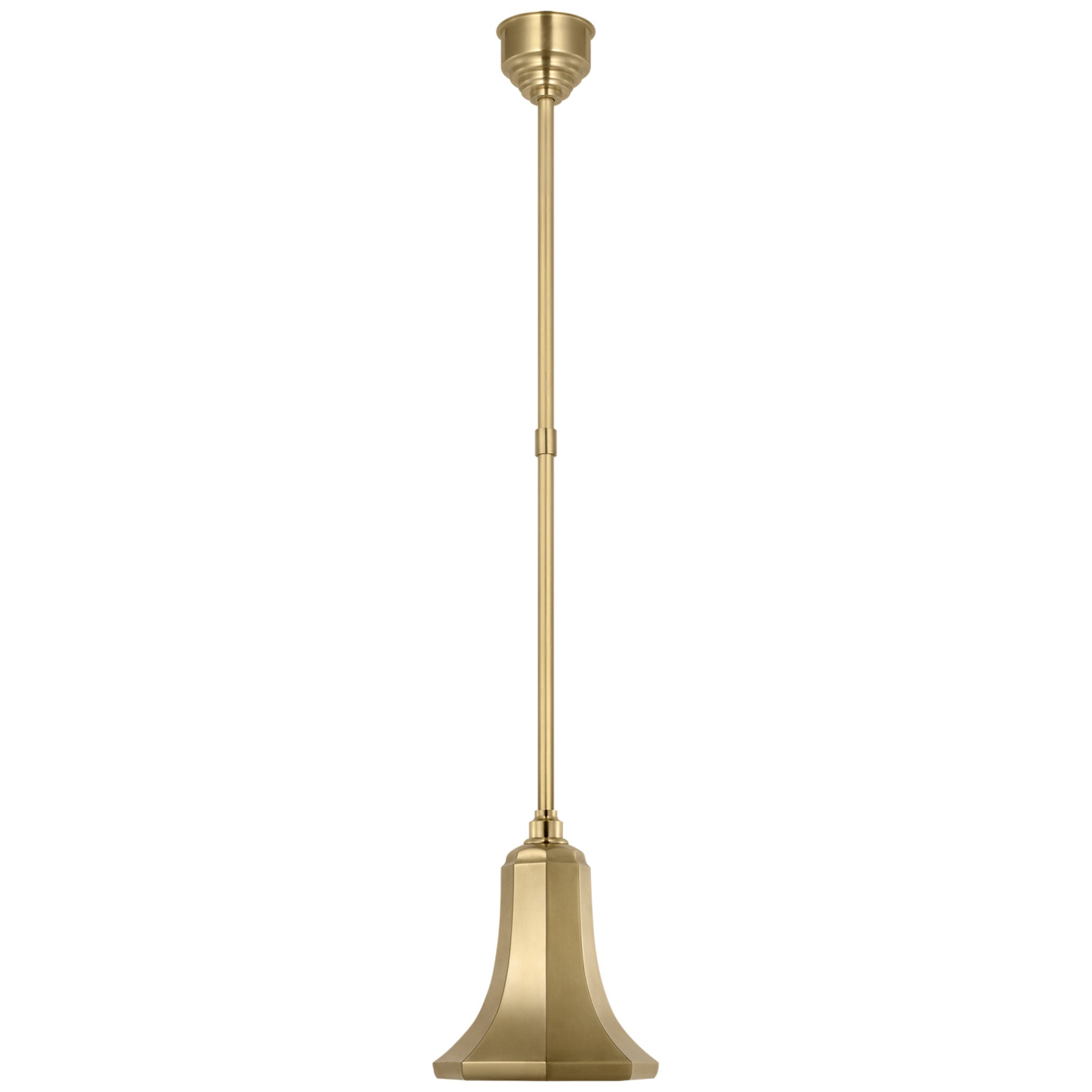 Thomas O'Brien Academy Pendant in Hand-Rubbed Antique Brass with 9.25" Savannah Shade Outdoor Lighting W9.25"