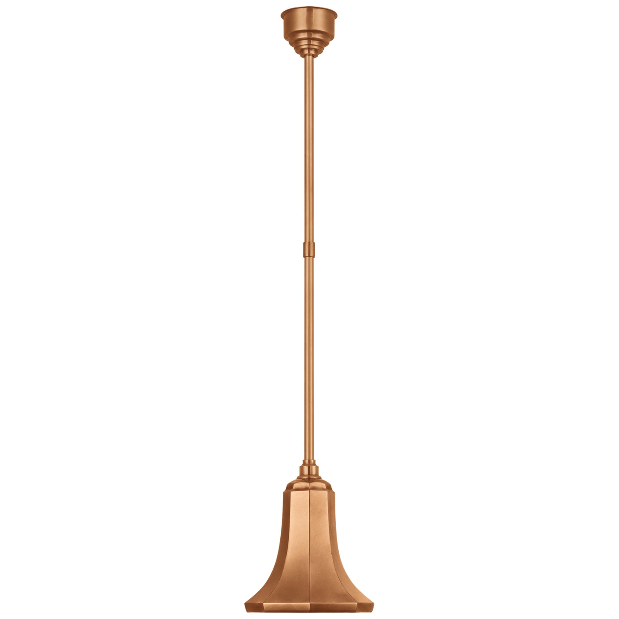 Thomas O'Brien Academy Pendant in Soft Copper with 9.25" Savannah Shade Outdoor Lighting W9.25"