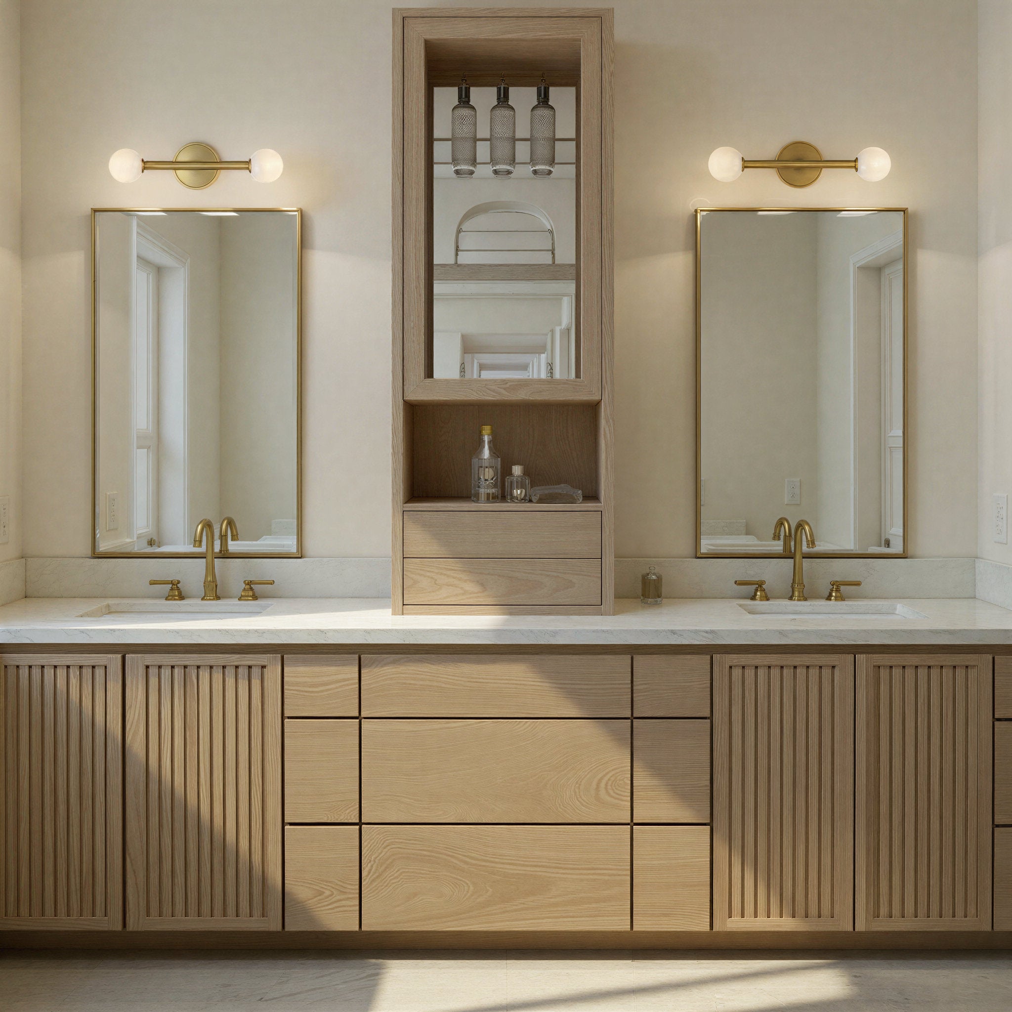 Terrell 17.75'' LED Luxe Gold Bathroom Vanity Gold 17.75"W x 5"H x 4.25"D