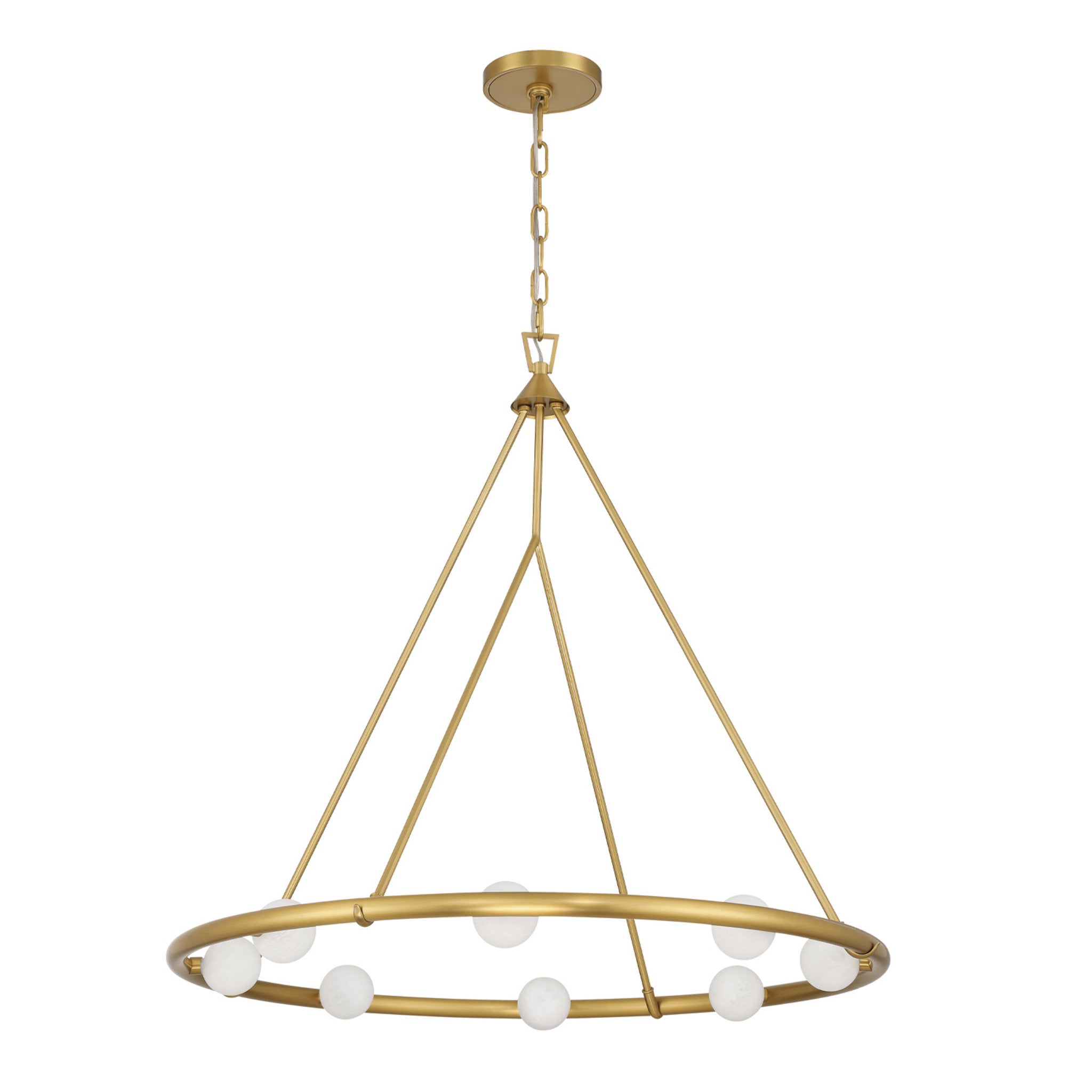 Terrell 29.5'' LED Luxe Gold Chandelier Gold 29.5"W x 29"H x 29.5"D
