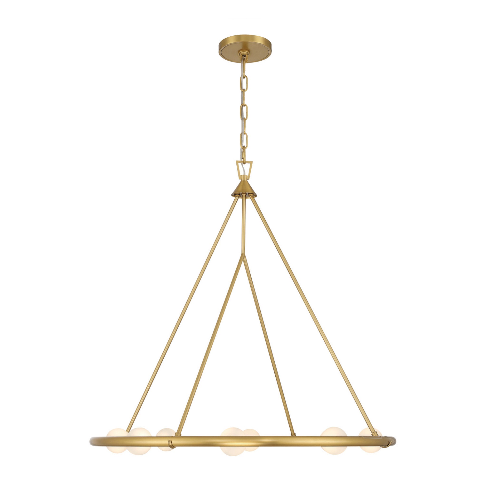 Terrell 29.5'' LED Luxe Gold Chandelier Gold 29.5"W x 29"H x 29.5"D