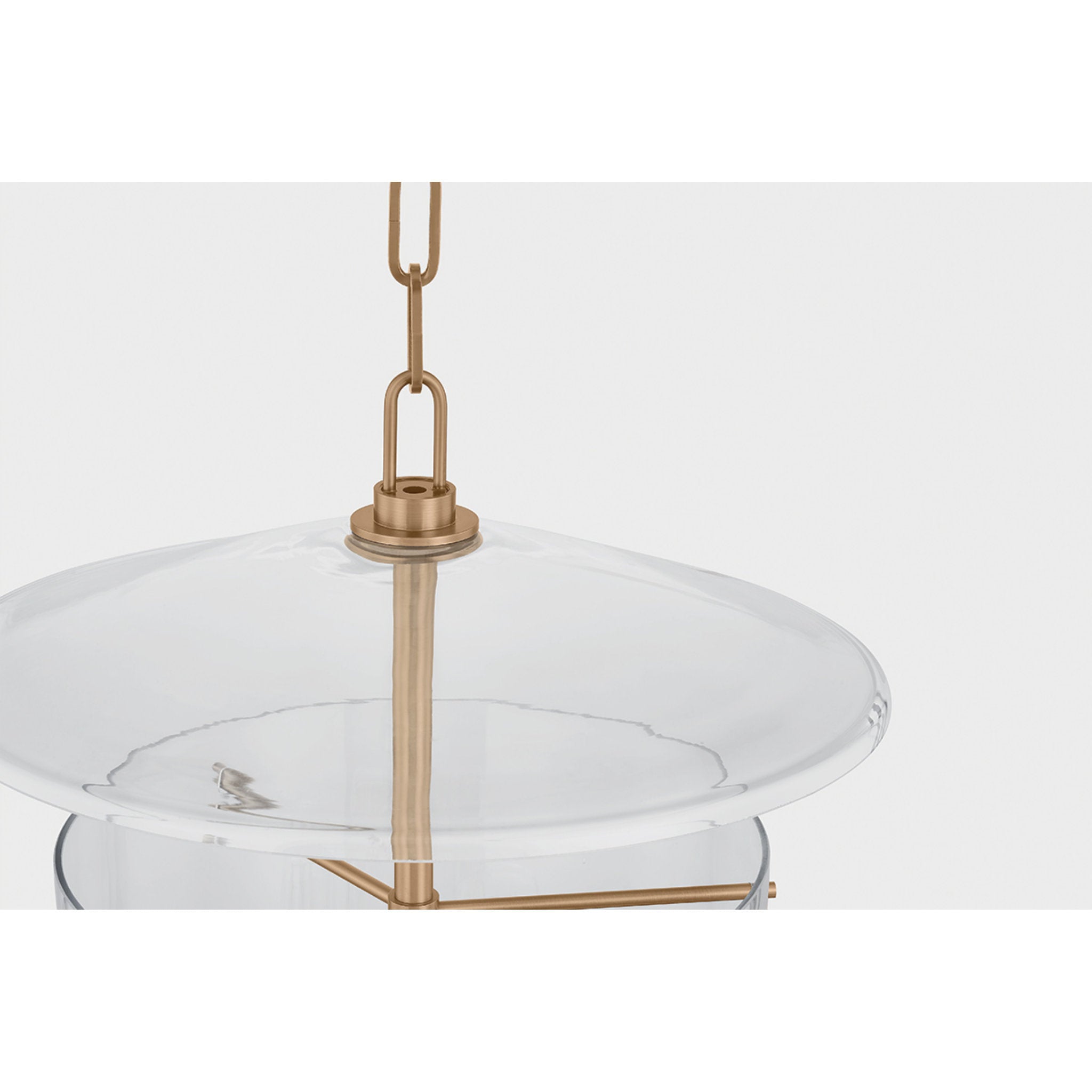 Tully 4-Light Lantern in Patina Brass 17.75W x 26H