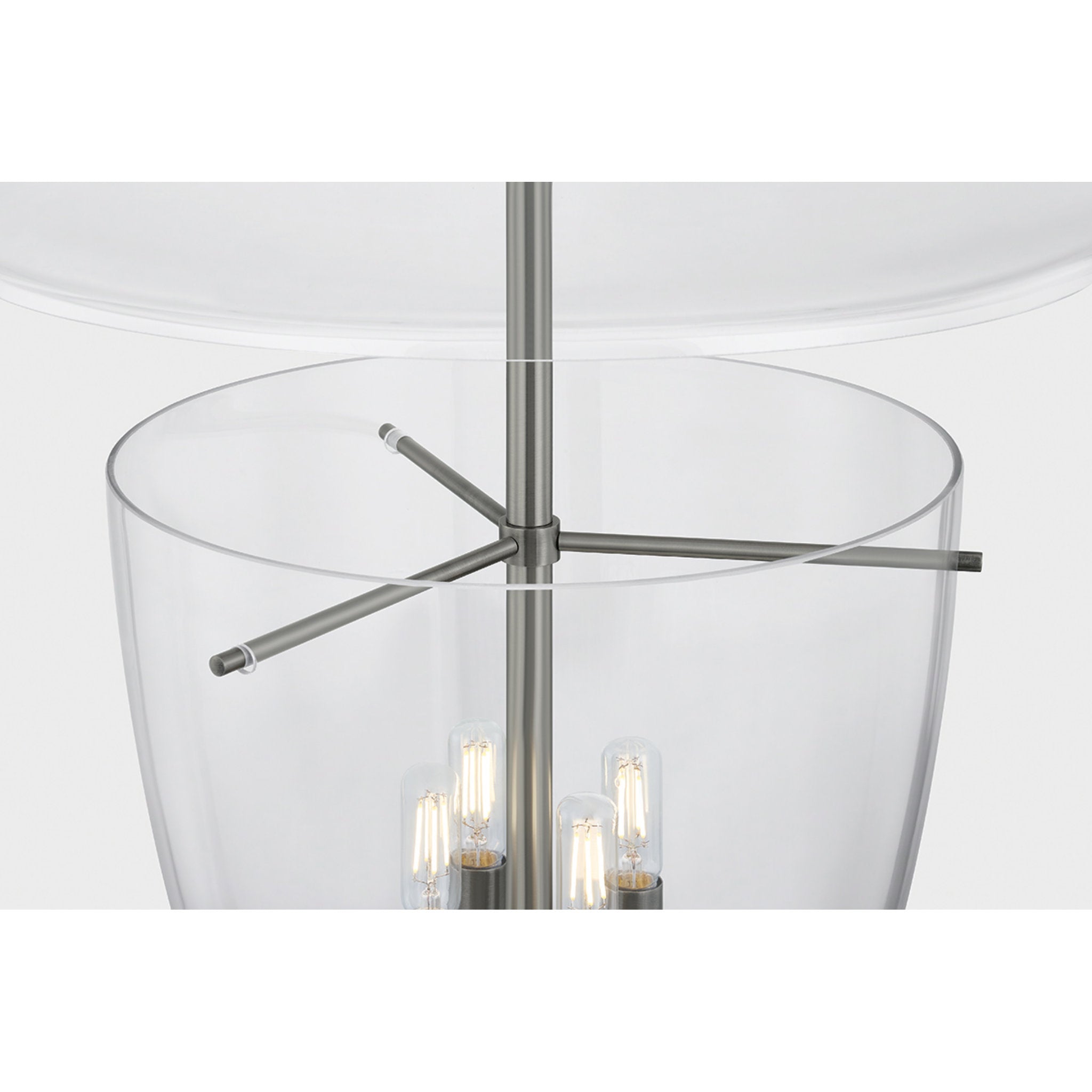 Tully 4-Light Lantern in Vintage Pewter 17.75W x 26H