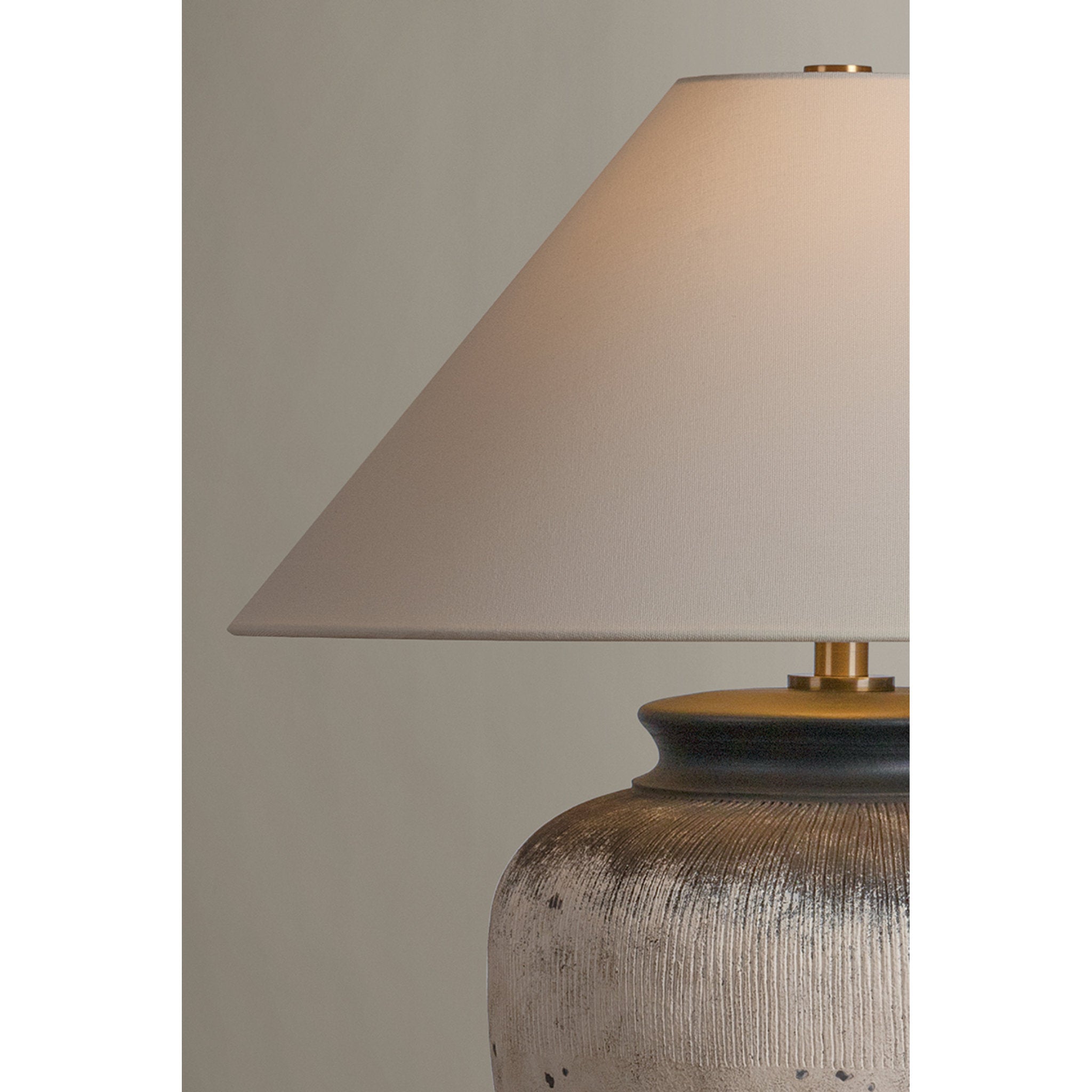 Unearthed 1-Light Table Lamp in Patina Brass by Lauren Liess 22W x 23H