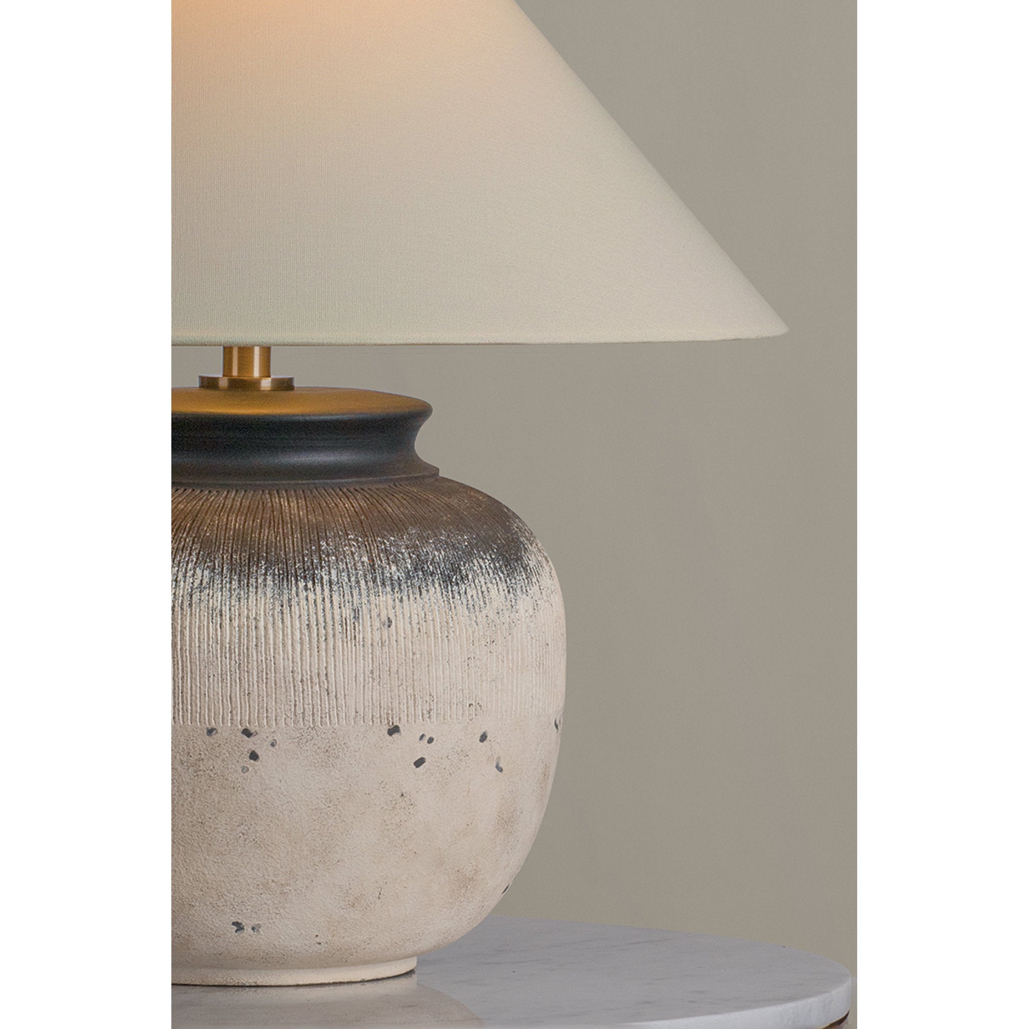 Unearthed 1-Light Table Lamp in Patina Brass by Lauren Liess 22W x 23H