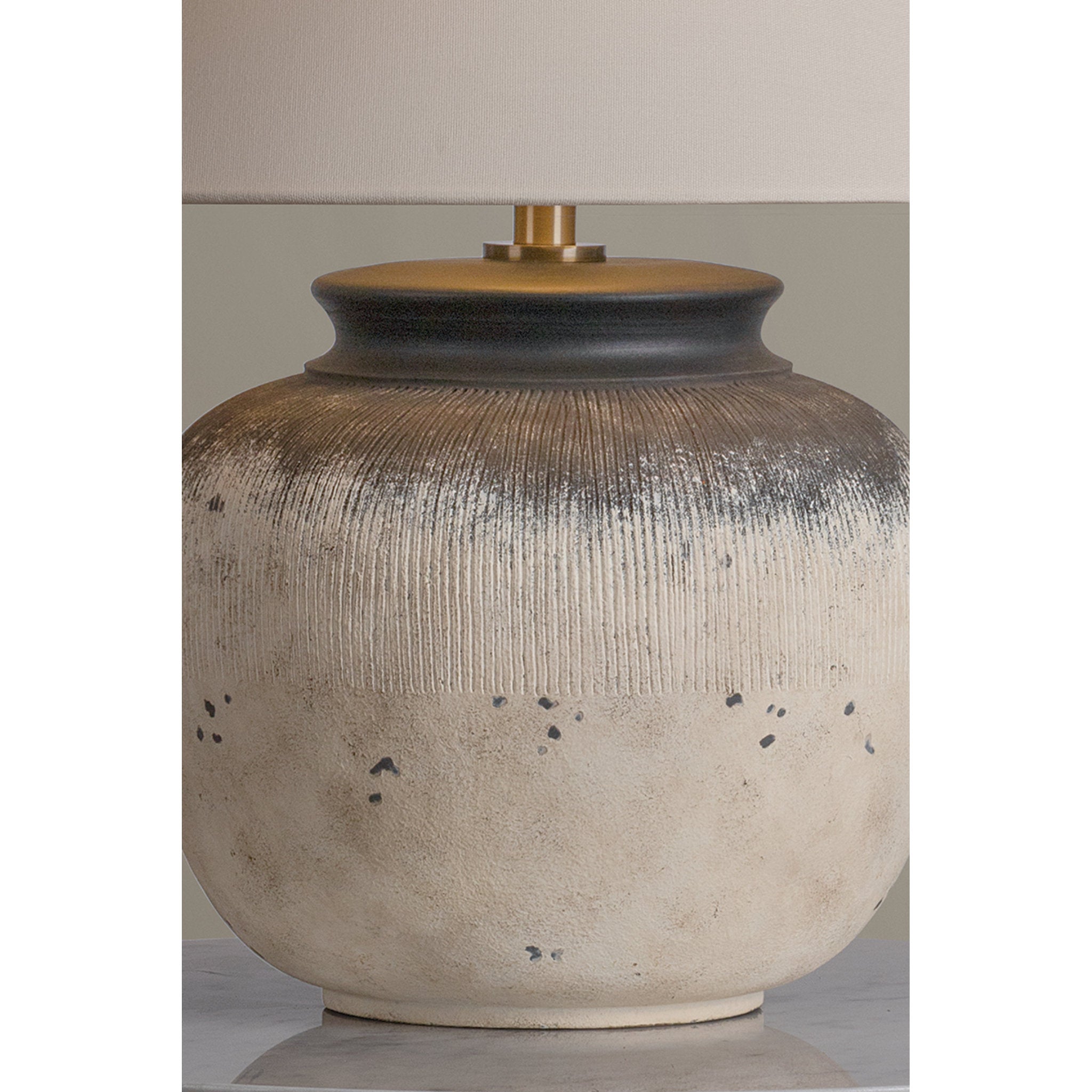 Unearthed 1-Light Table Lamp in Patina Brass by Lauren Liess 22W x 23H
