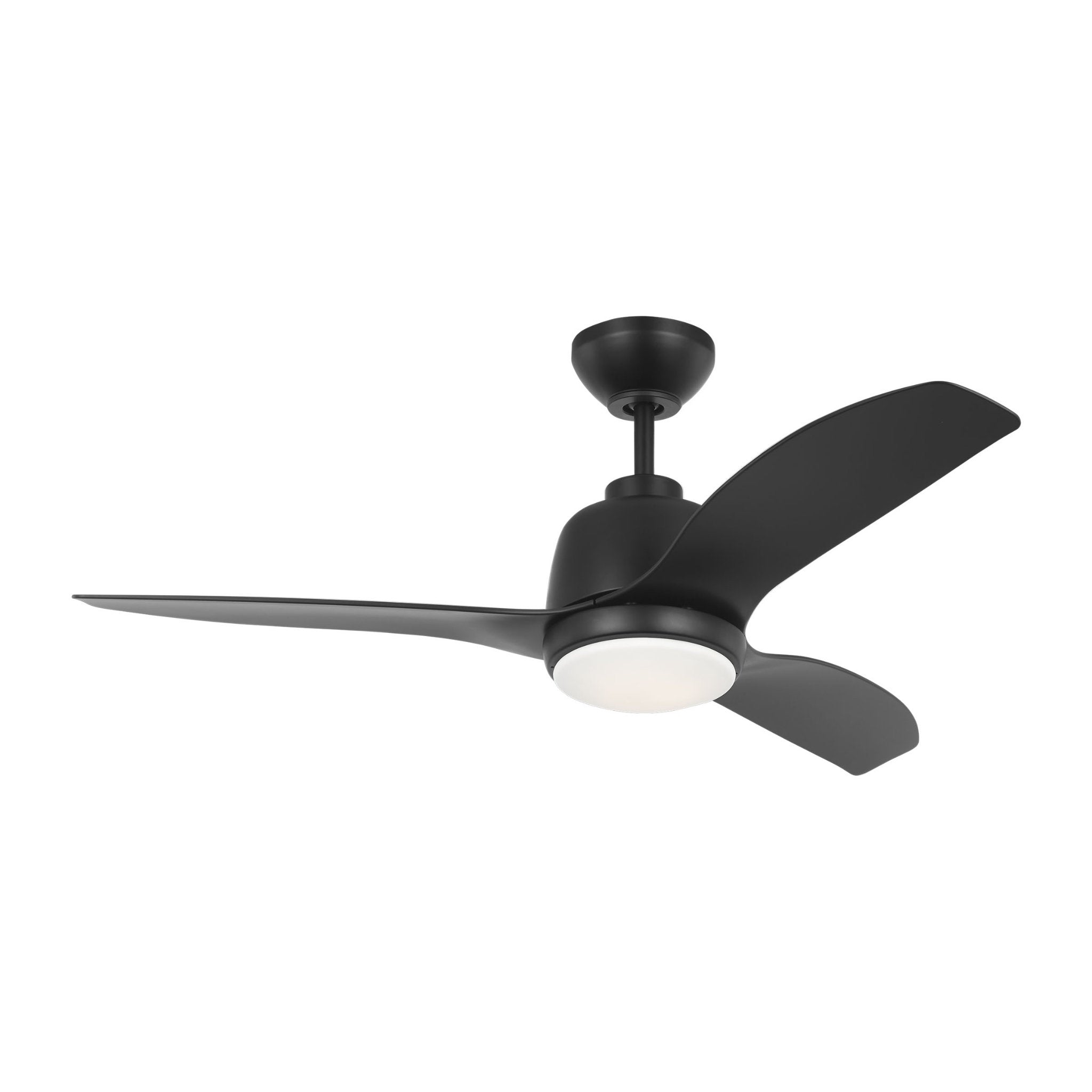 Avila Coastal 44 LED - Midnight Black  in Midnight Black  w/ Midnight Black Blade D:44'' H:15 3/16''