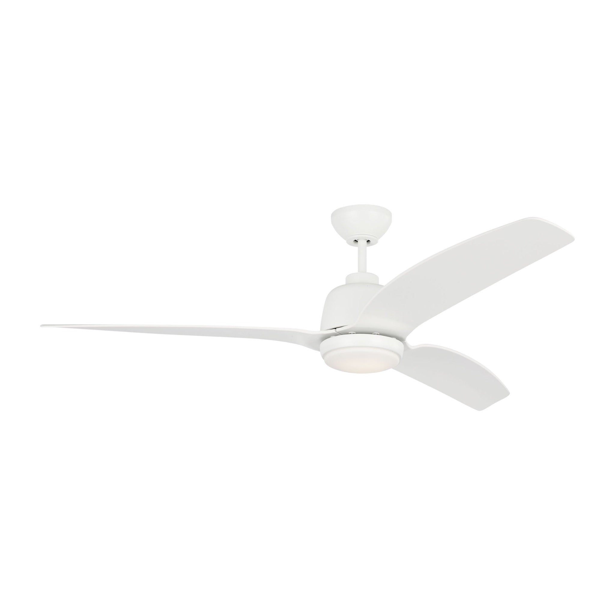 Avila Coastal 60 LED - Matte White  in Matte White  w/ Matte White ABS Blade D:60'' H:15 13/32''