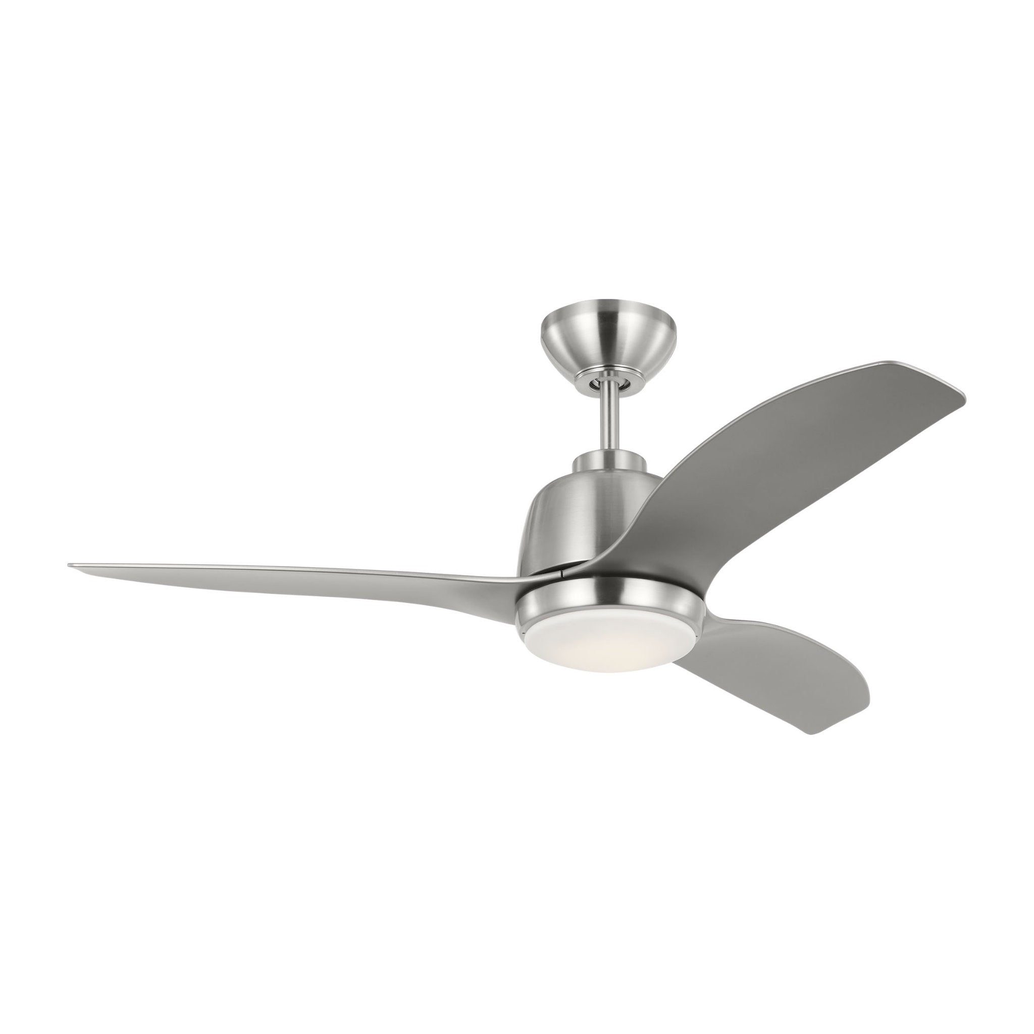 Avila 44 LED - Brushed Steel  in Brushed Steel  w/ Silver ABS Blade D:44'' H:15 3/16''