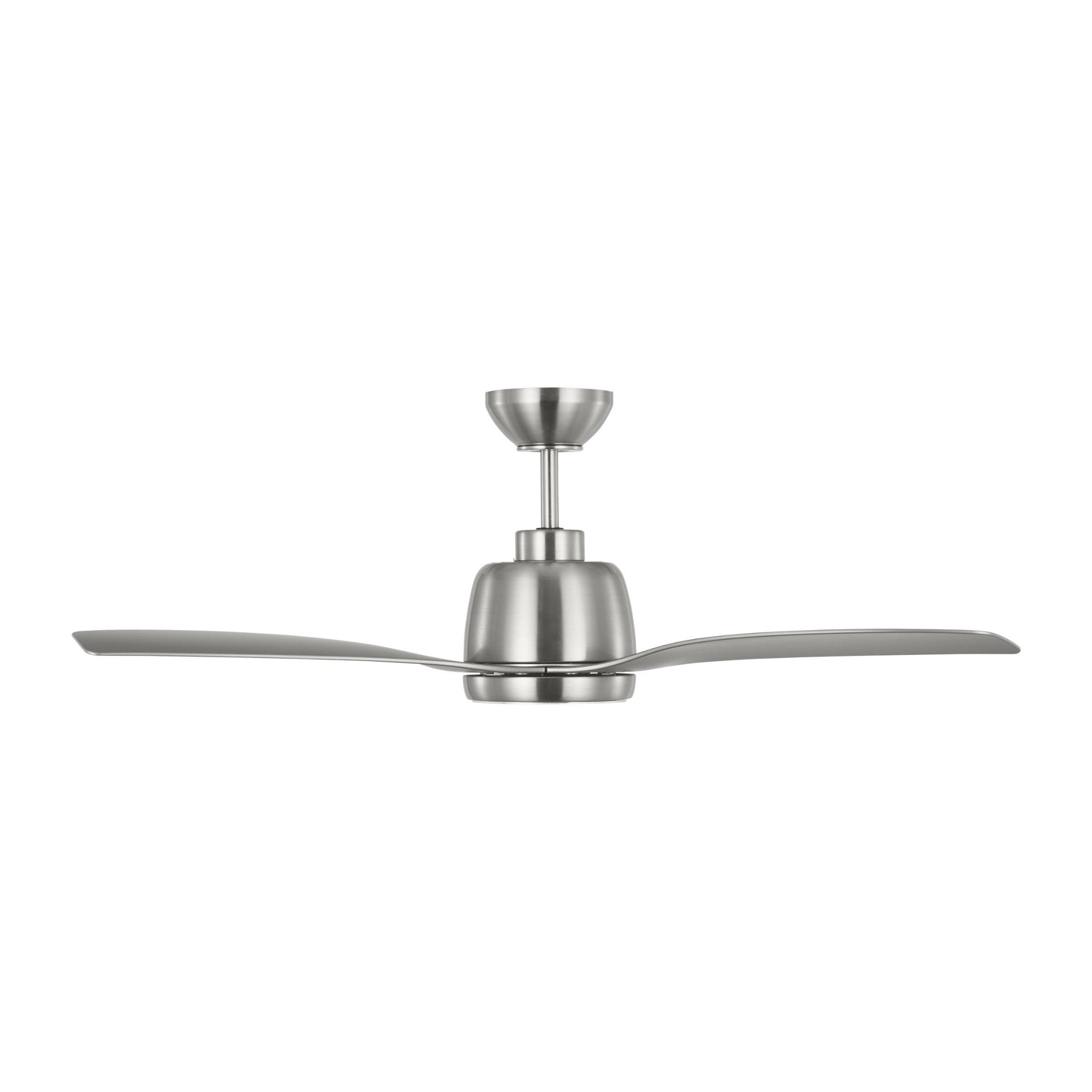 Avila 44 LED - Brushed Steel  in Brushed Steel  w/ Silver ABS Blade D:44'' H:15 3/16''