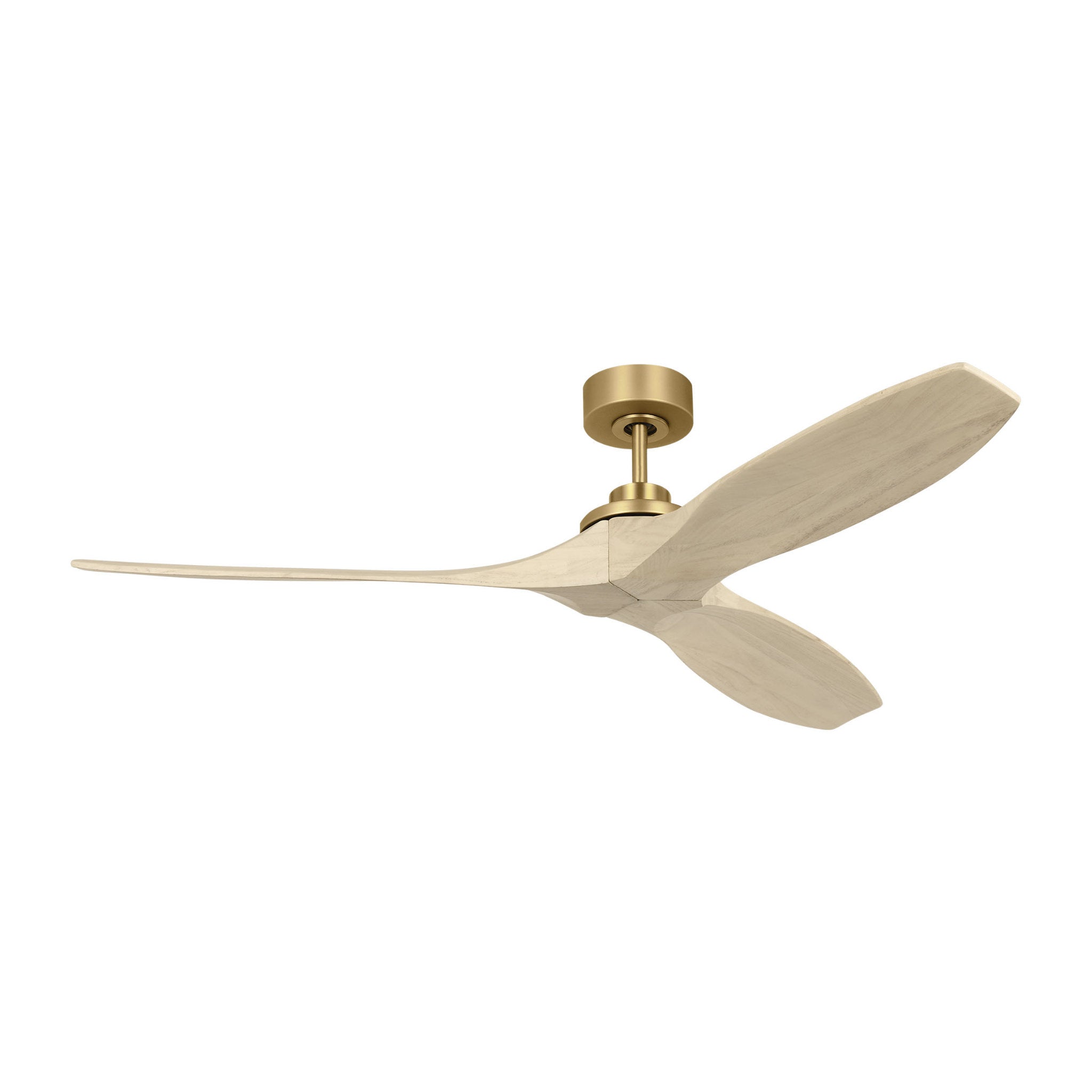 Collins Smart 60 - Burnished Brass  in Burnished Brass  w/ Washed White Oak Blade D:60'' H:12 1/2''