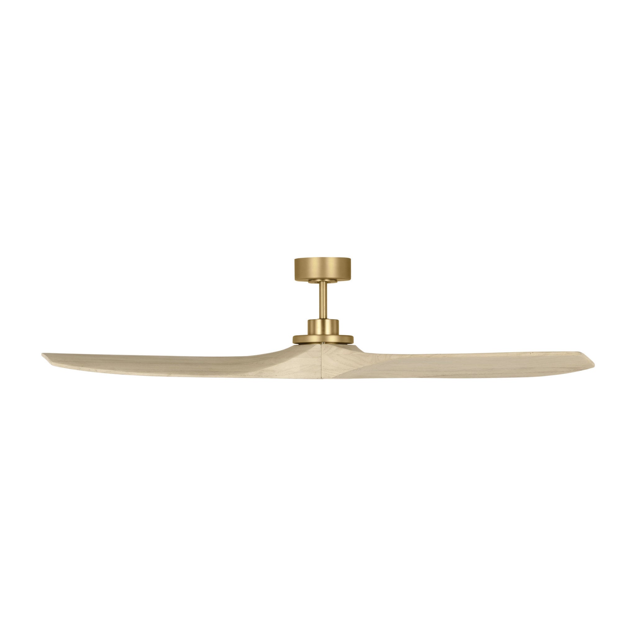 Collins Smart 60 - Burnished Brass  in Burnished Brass  w/ Washed White Oak Blade D:60'' H:12 1/2''