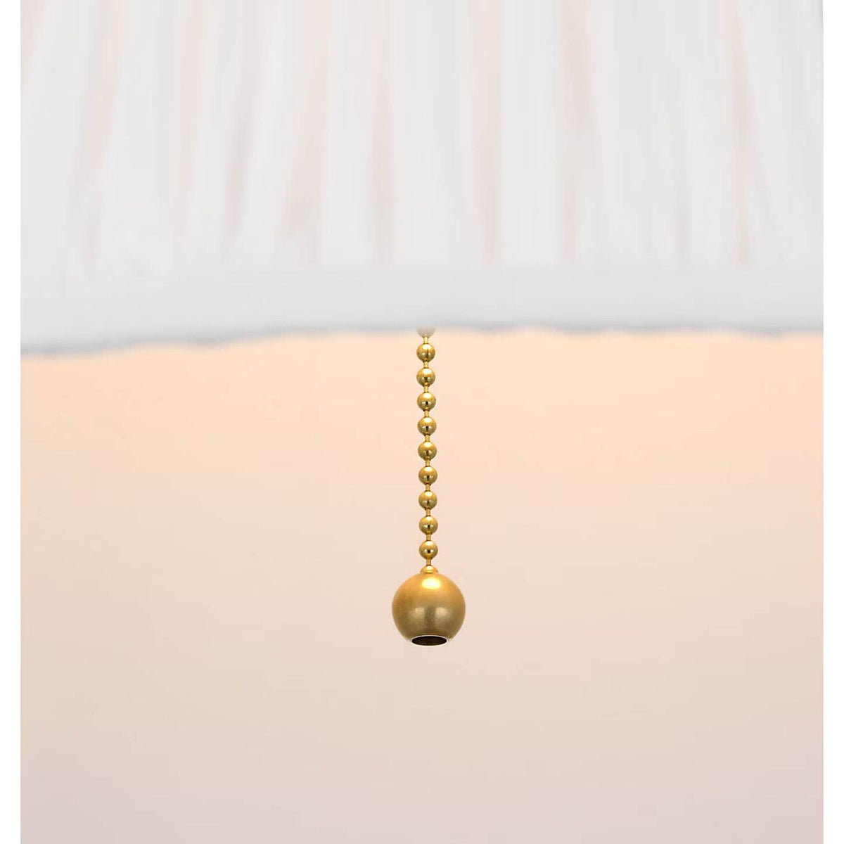 Amber Lewis Dume Large Arched Floor Lamp in Hand-Rubbed Antique Brass with Silk Pleated Shade W18" x H63" x E26"