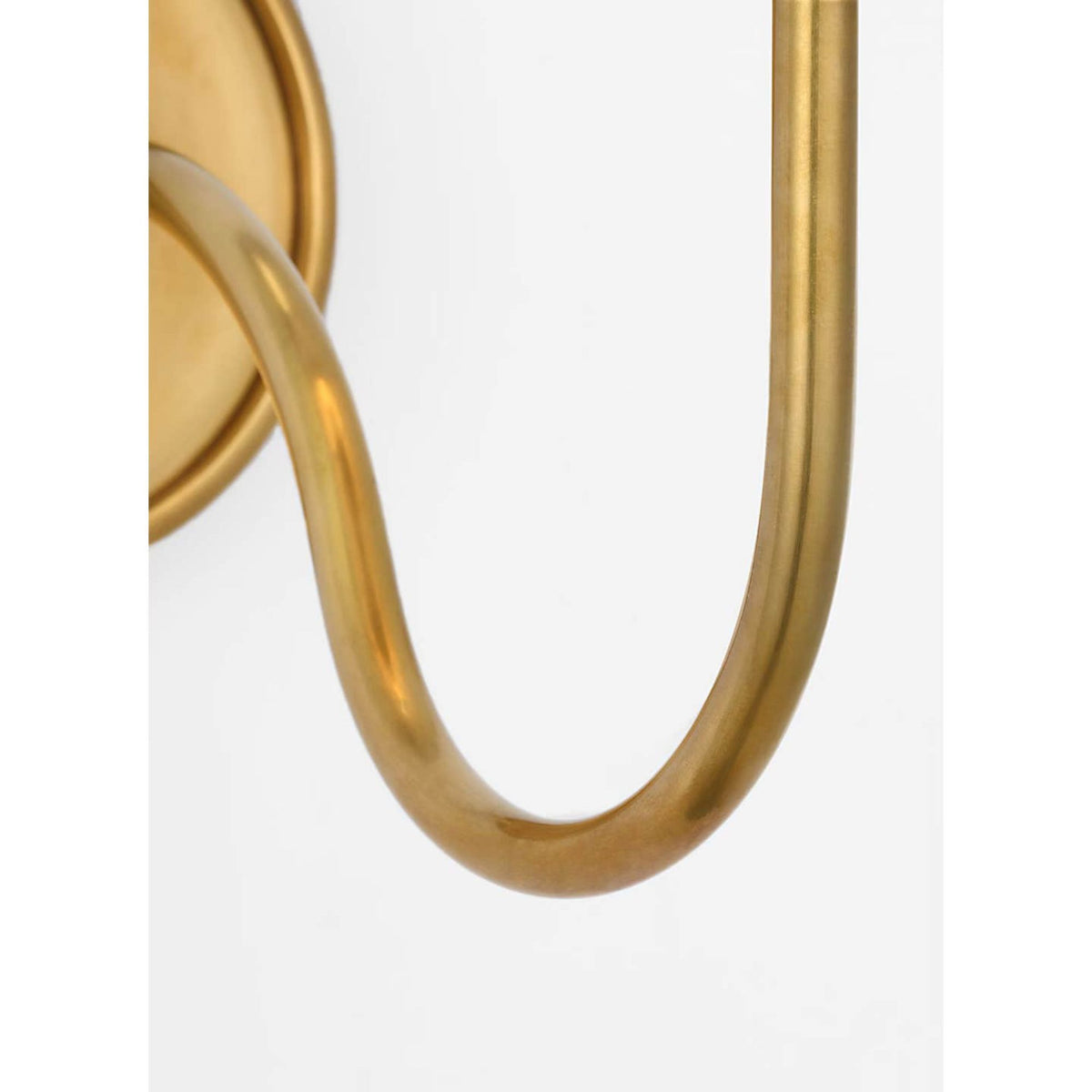 Amber Lewis Lyndsie Small Cordless Sconce in Hand-Rubbed Antique Brass with Silk Pleated Shade W6" x H10.75" x E10"