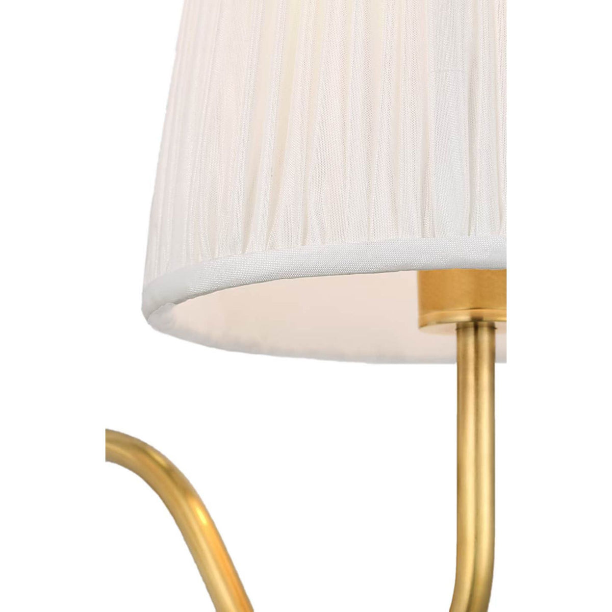 Amber Lewis Lyndsie 11" Double Sconce in Hand-Rubbed Antique Brass with Silk Pleated Shades W16" x H10.75" x E9.5"