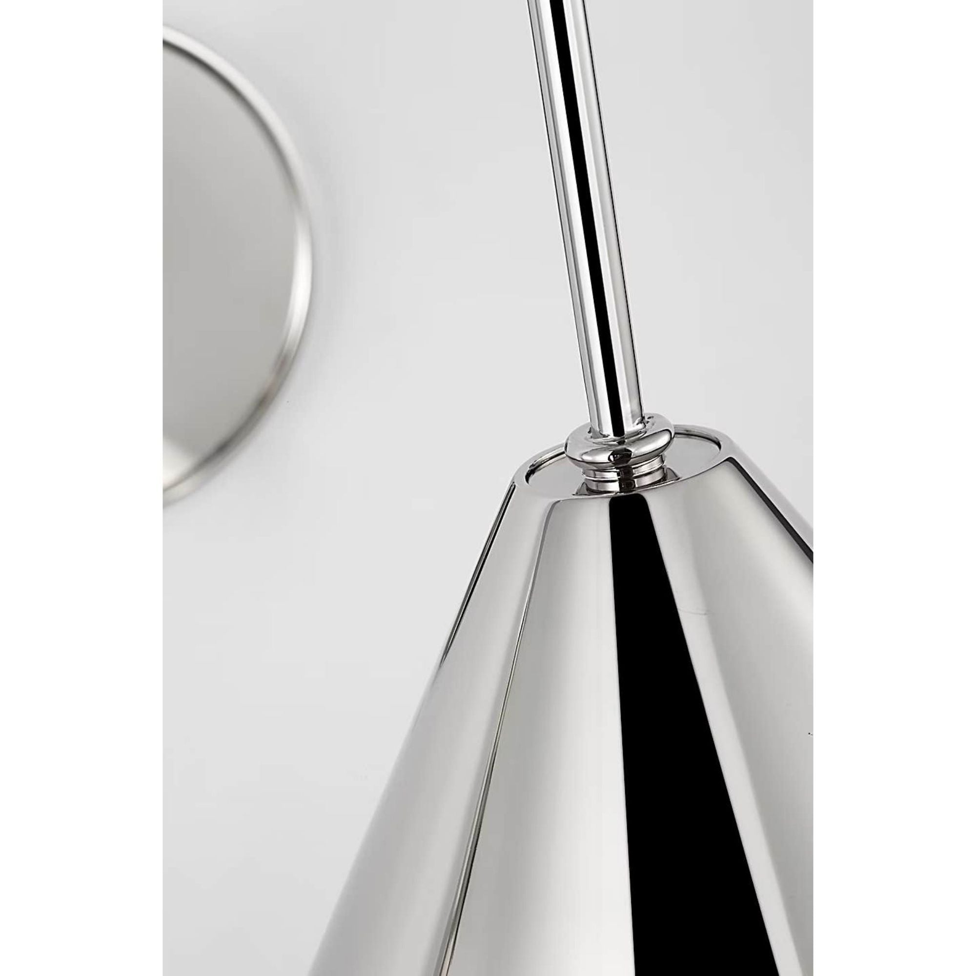Amber Lewis Malia 14" Arched Wall Light in Polished Nickel with Polished Nickel Shade W8" x H13.75" x E14"