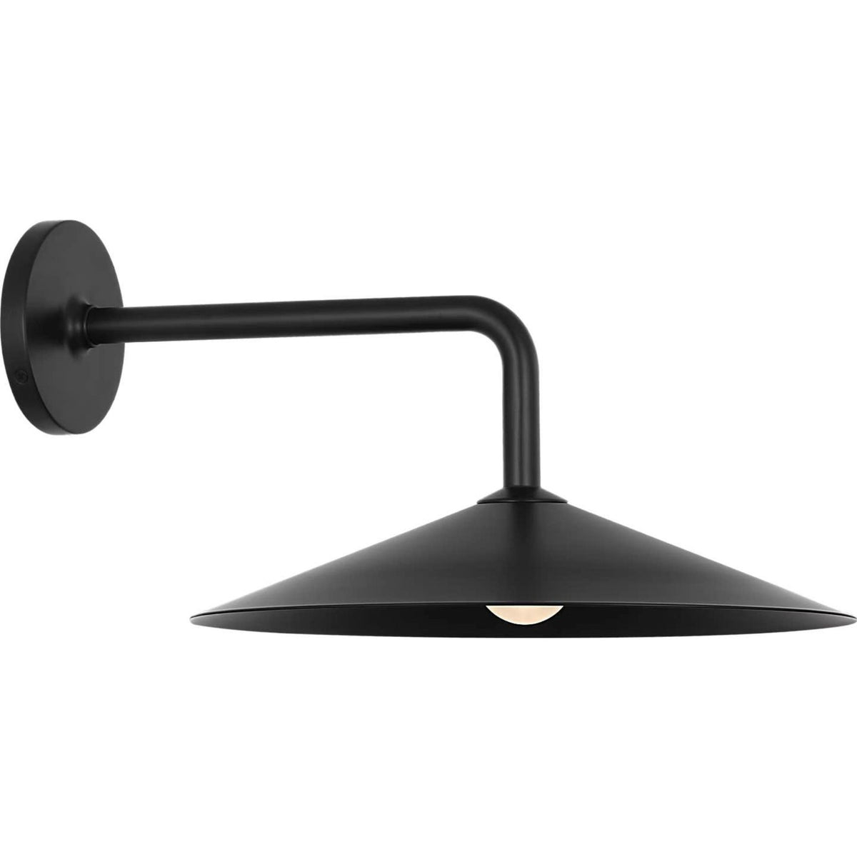 Amber Lewis Ponce 9" Sconce in Modern Iron with Modern Iron Shade W13" x H8.5" x E17"