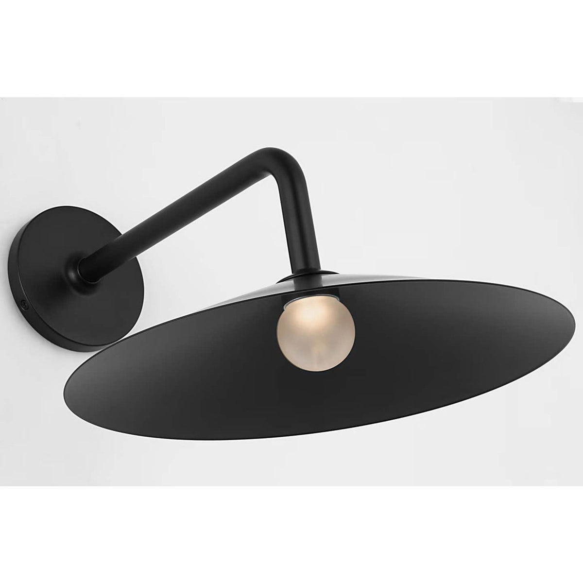 Amber Lewis Ponce 9" Sconce in Modern Iron with Modern Iron Shade W13" x H8.5" x E17"