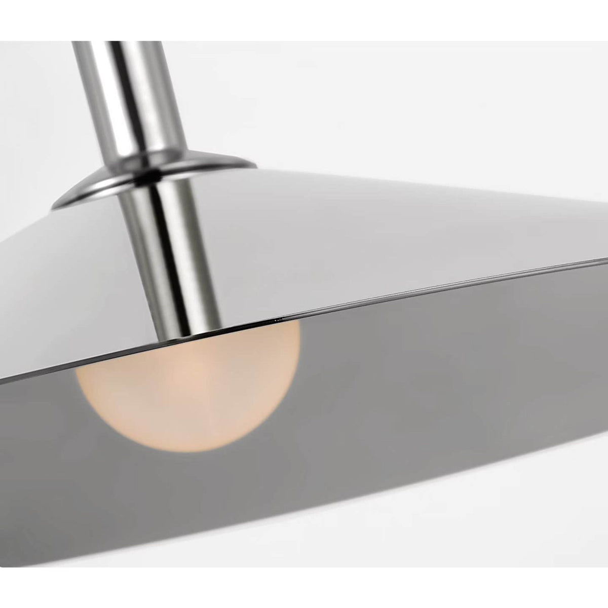 Amber Lewis Ponce 9" Sconce in Polished Nickel with Polished Nickel Shade W13" x H8.5" x E17"